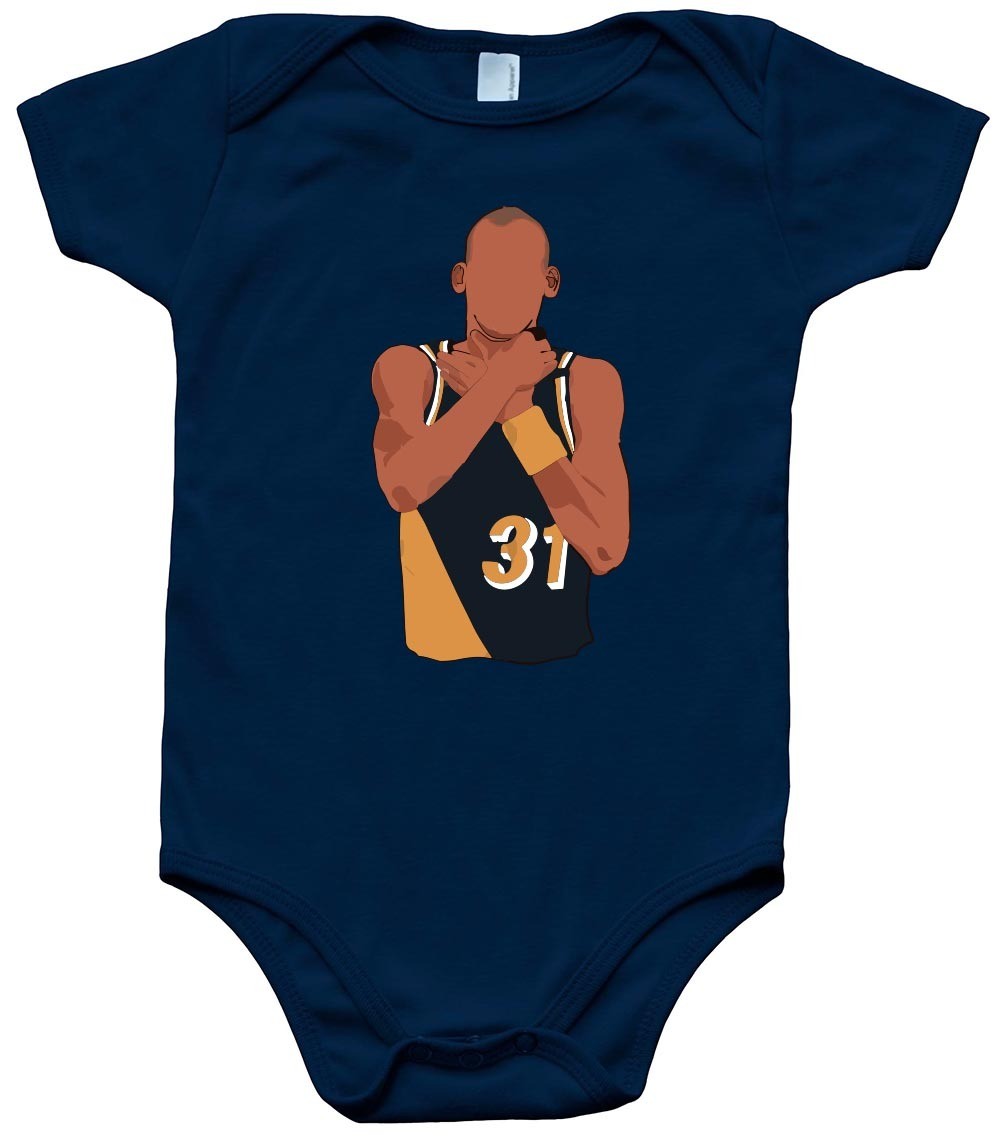 Reggie Miller Indiana Choke Creeper Romper One Piece BABY