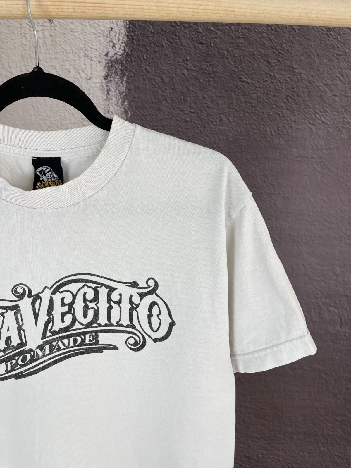 SuaVecito Pomade vintage skillet made in USA skate tee shirt