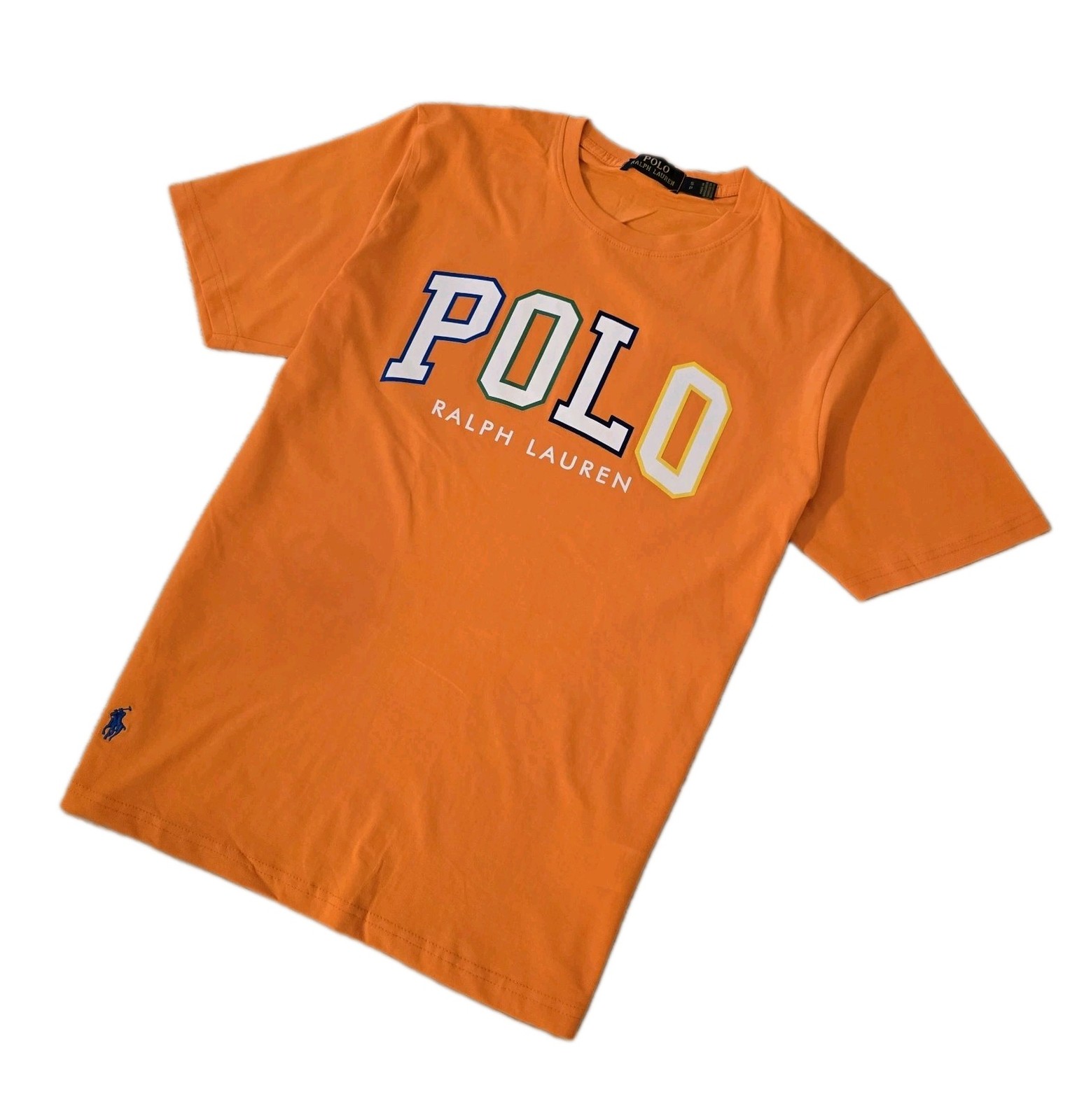 Polo Ralph Lauren Men’s Custom Slim Fit Logo Jersey T-Shirt Orange