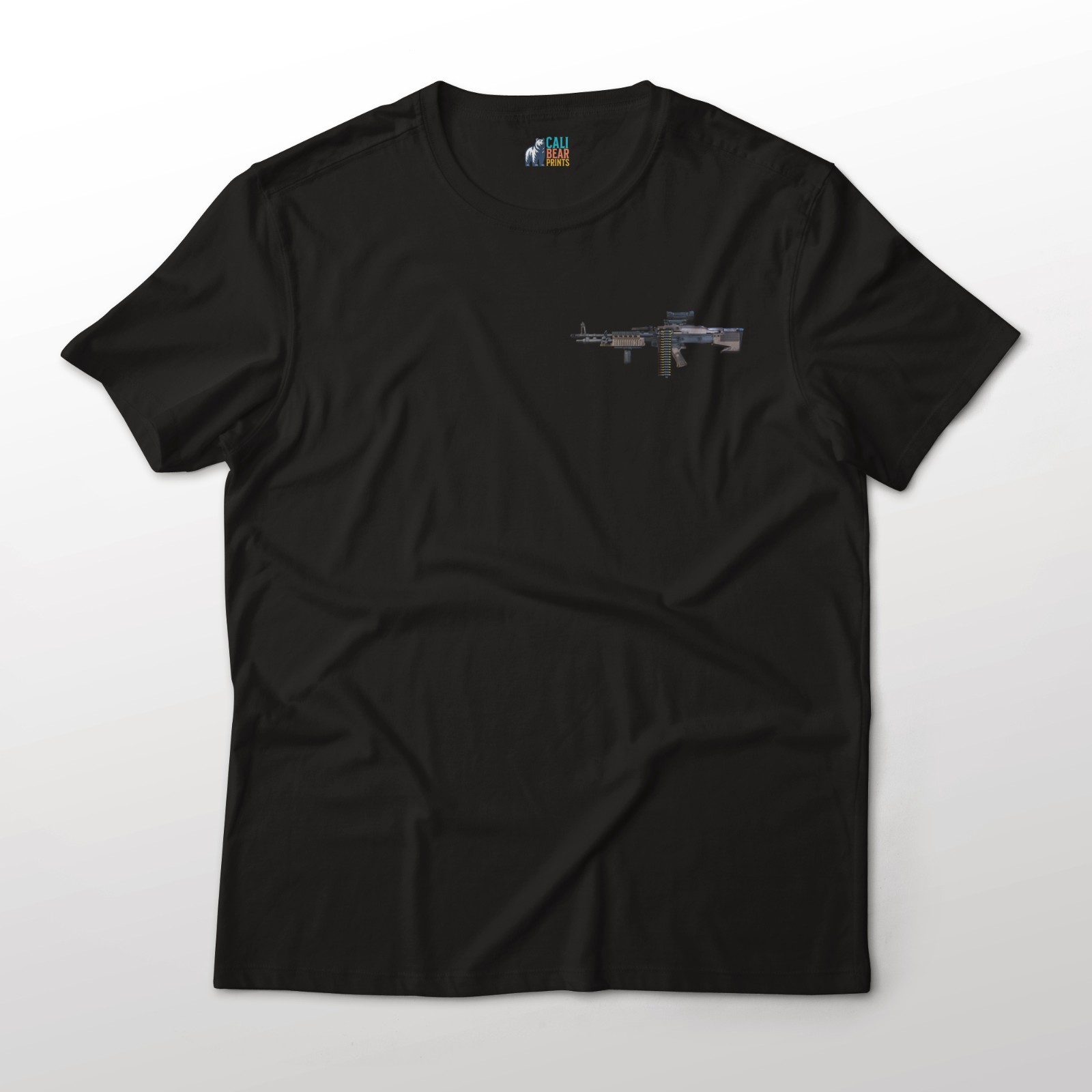 M60E6 Modernized General Purpose Machine Gun Gun Art Chest Graphic T-Shirt