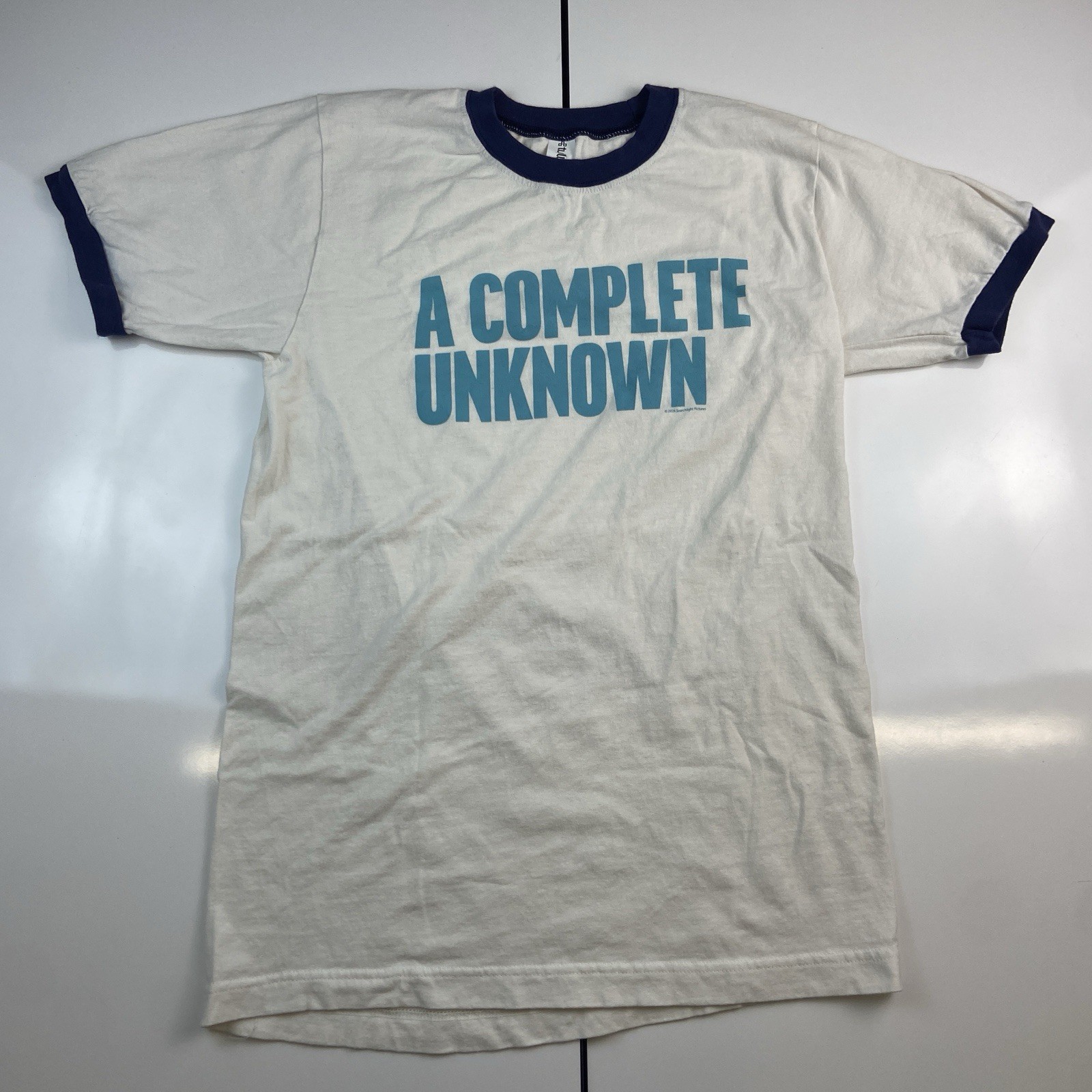 Bob Dylan Movie “A Complete Unknown” Promo Shirt Ringer Style T-Shirt Small