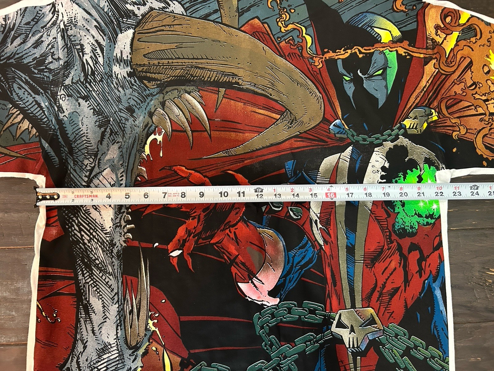 Spawn Todd Macfarlane Marvel DC Comics Single Stitch T Shirt Size L Hiptrack AOP