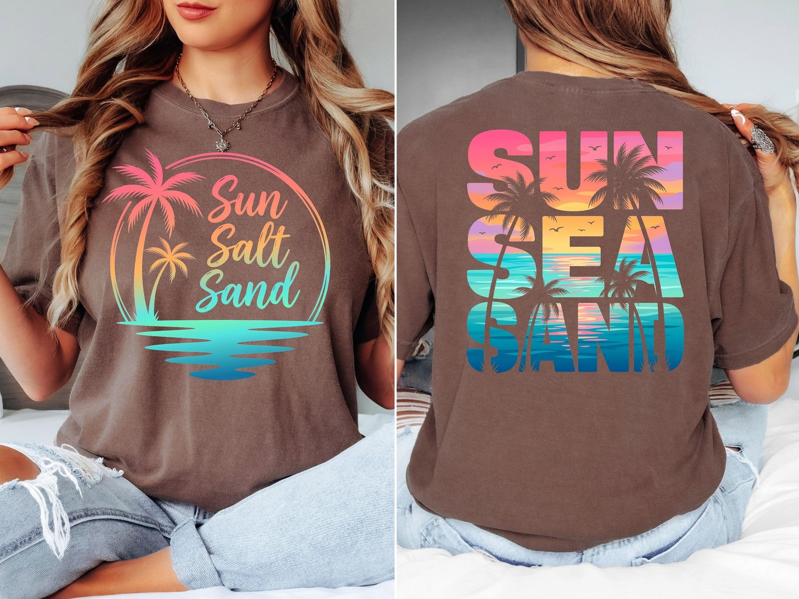 Comfort Colors Sun Salt Sand Shirt, Beach Vacation Shirt, Summer Beach T-Shirt