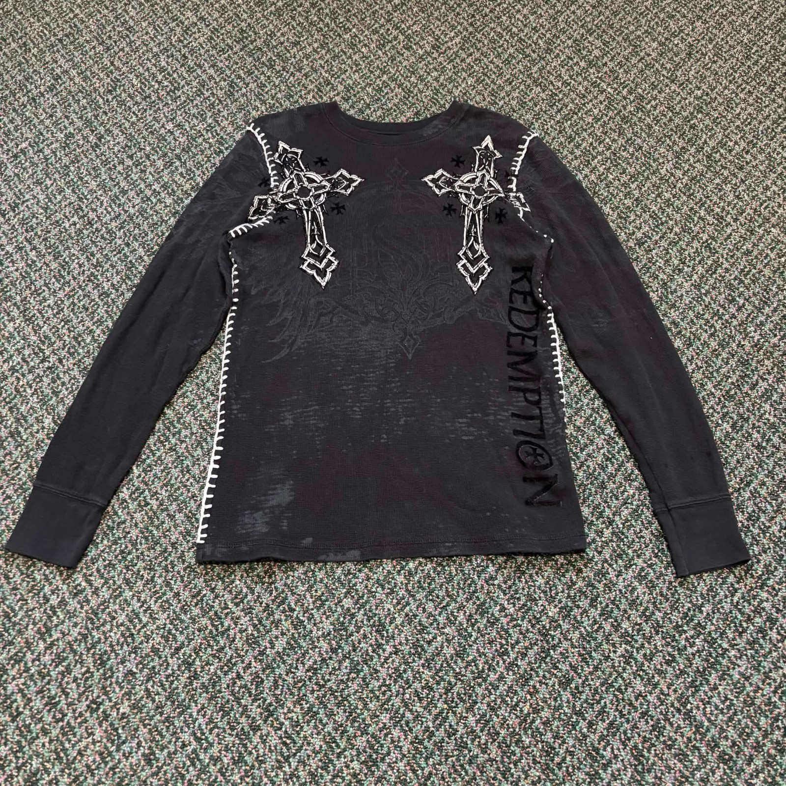 Vintage Y2K Raw State Premium Redemption Cross Men’s Medium Shirt