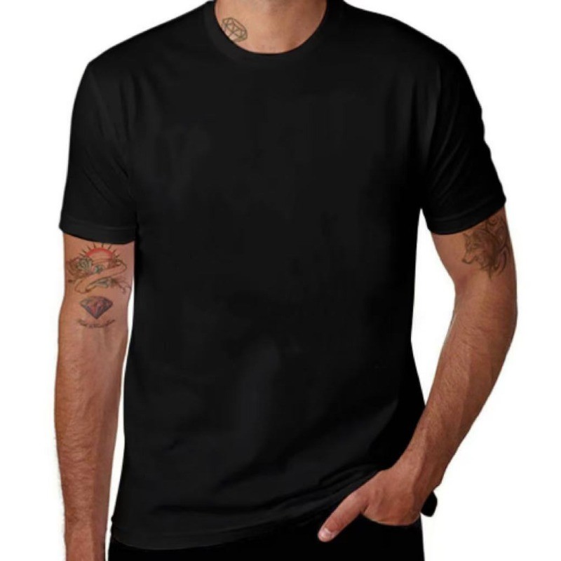 100% Cotton T-Shirt Unisex Men’s Basic Plain Blank Crew Tee Tops Adult Shirts