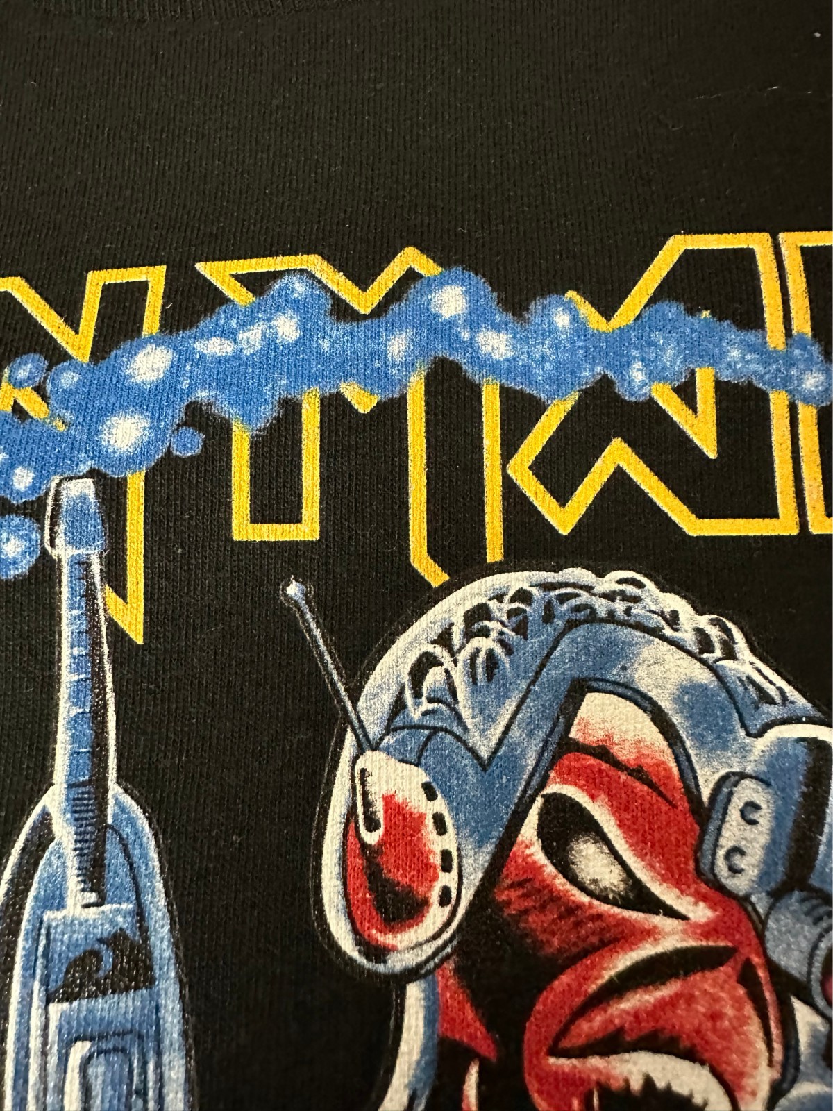Iron Maiden – Somewhere on Tour 1987 Black T-Shirt Size S to 2XL
