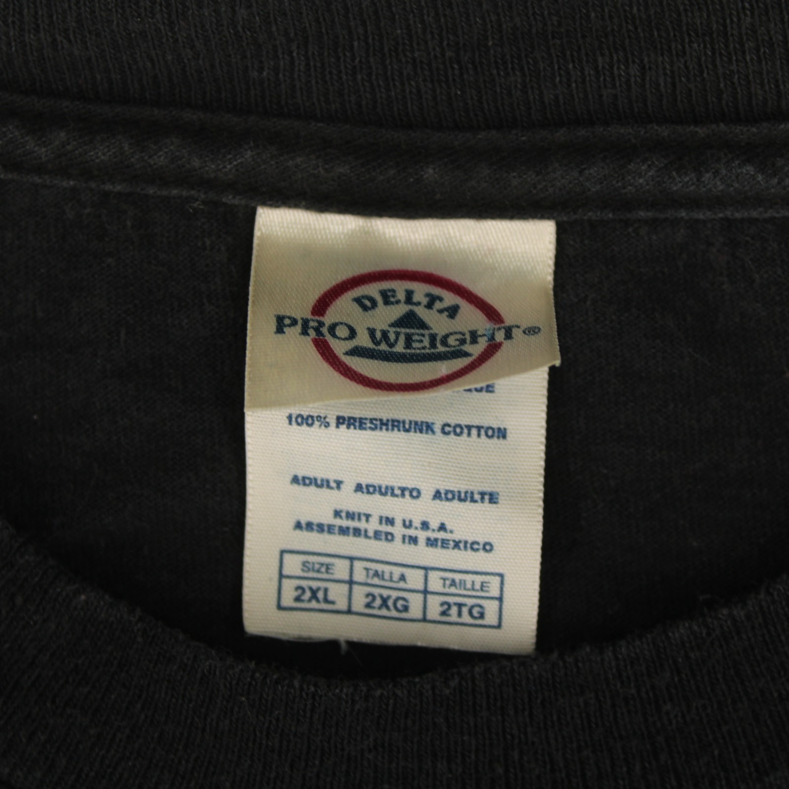 EAT SLEEP BASKETBALL Vtg Delta Pro Black Graphic T-SHIRT Men’s 2XL