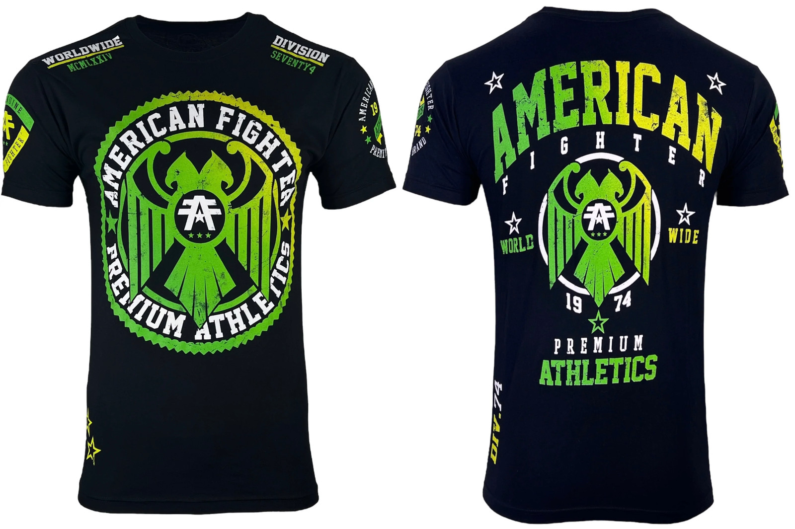 American Fighter Men’s T-shirt Anderson Black Athletic XS-5XL