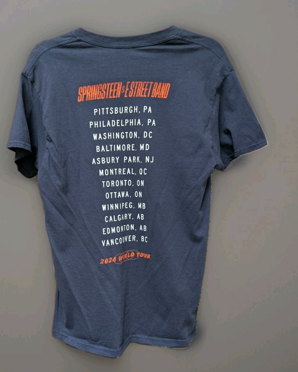 Official Bruce Springsteen & The E Street Band 2024 World Tour T-Shirt