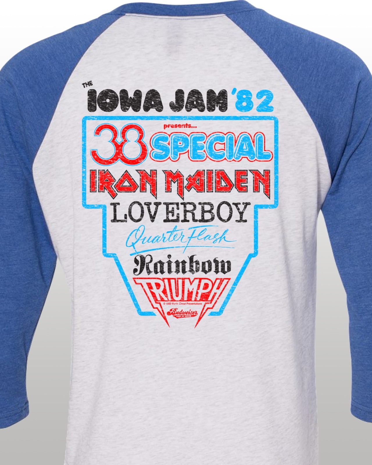 Iowa Jam Tour 1982 T-SHIRT FREE SHIP USA Music Festival