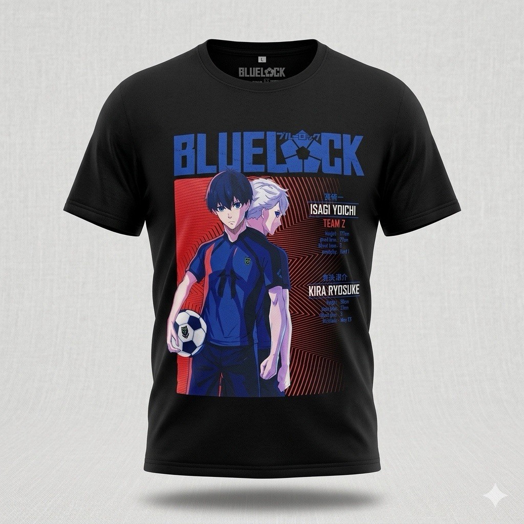 Blue Lock Anime T-Shirt Isagi Yoichi Ripple Junction XL