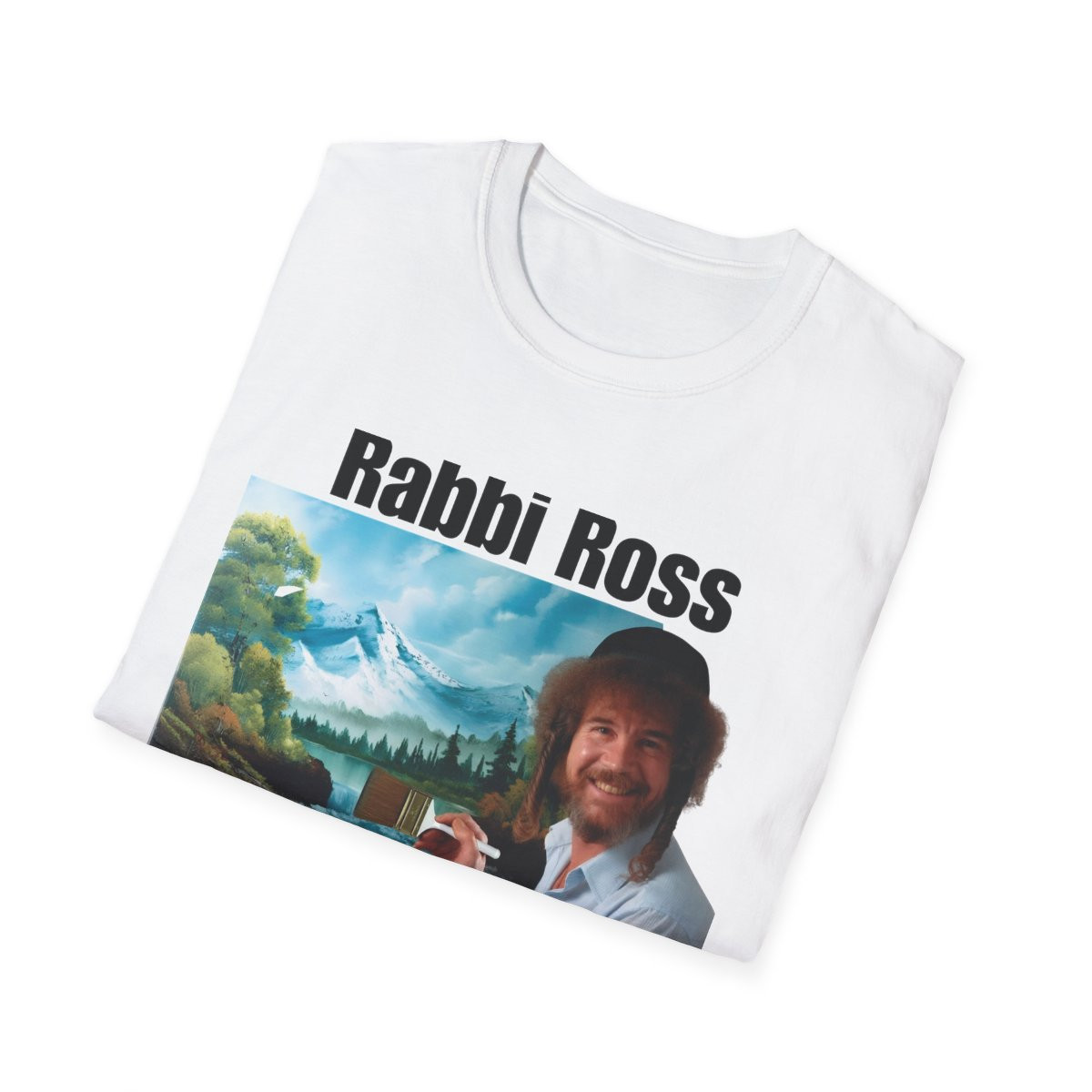 Rabbi Ross Funny Meme T-Shirt Parody Graphic Tee White Unisex Streetwear Shirt)