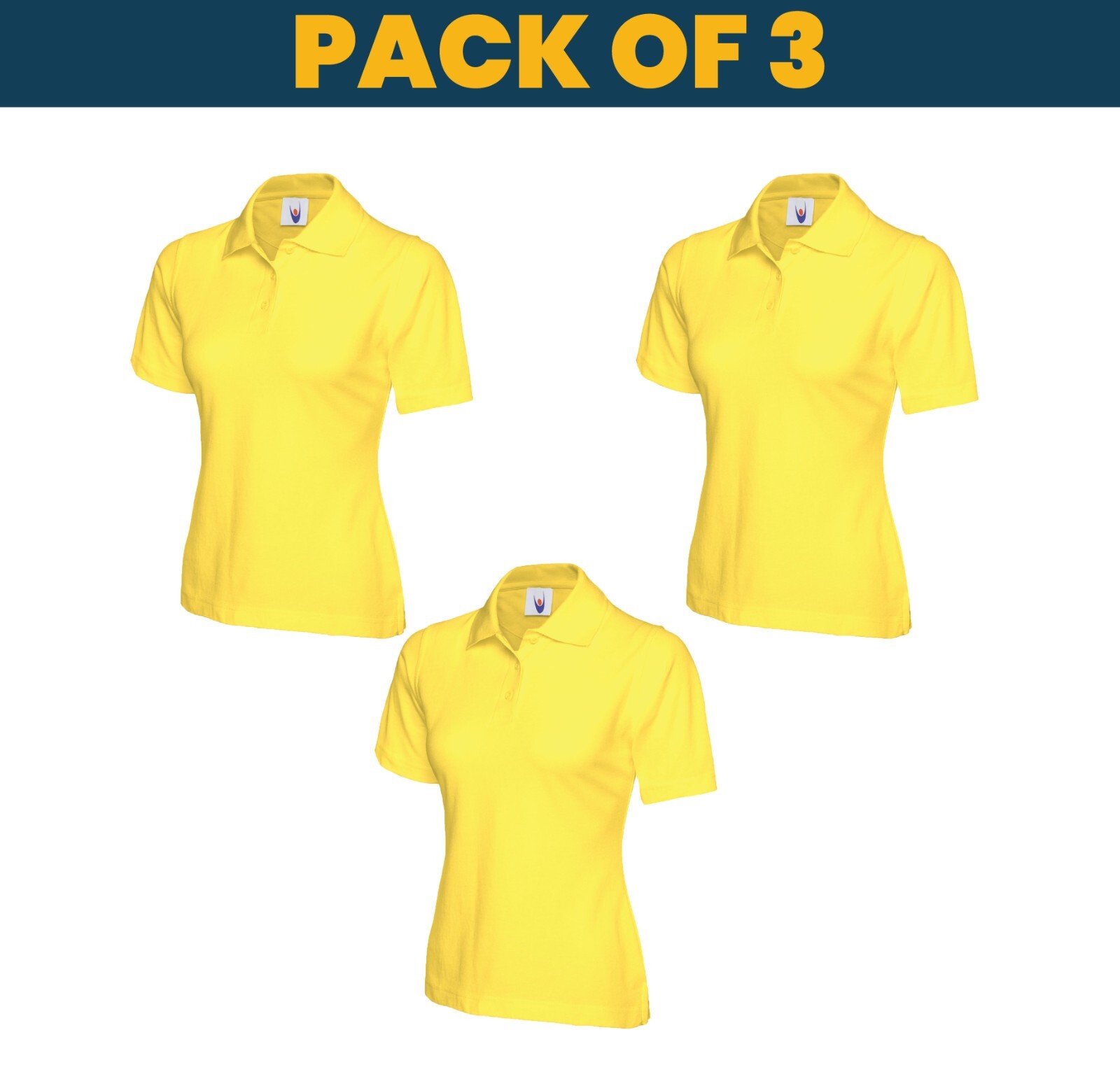 Pack of 3 & 5 Uneek Ladies Classic Polo shirt MULTI PACK workwear top UC106