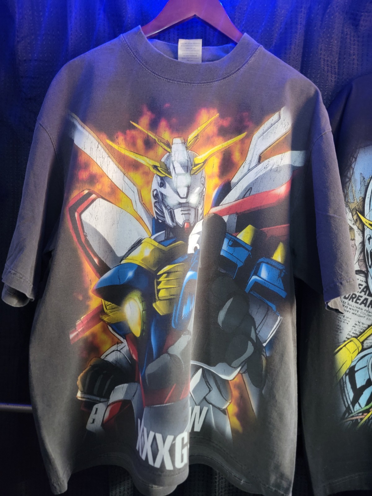 GUNDAM ON A SHAKA HEAVYWEIGHT GARMET DYED T SHIRT “MODERN”