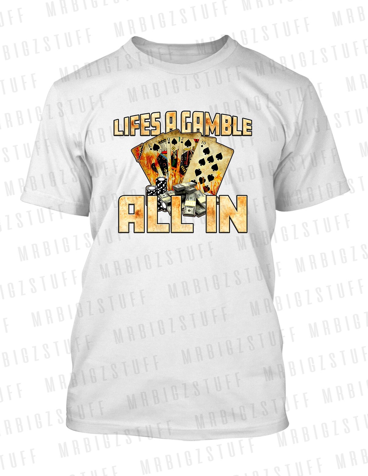 Life is a Gamble Tee Shirt to Complement Travis Jordan 1 Low OG Velvet