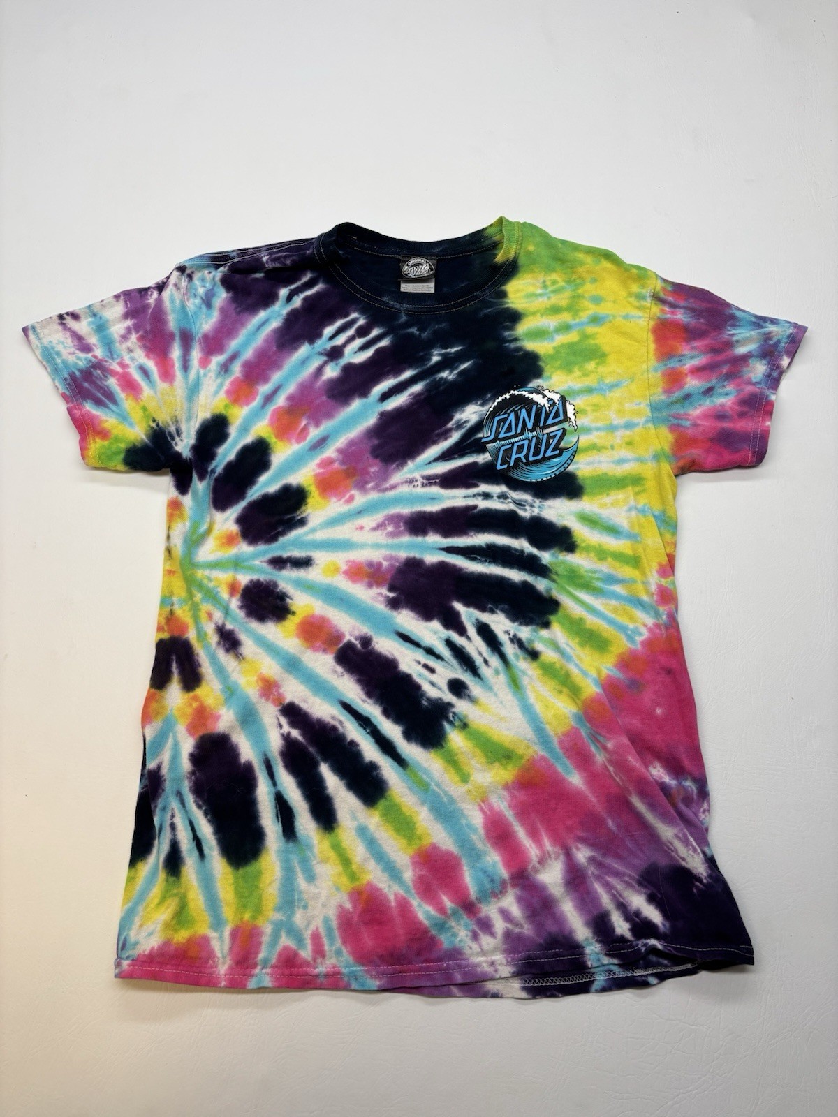 Santa Cruz multicoloured tie-dye t-shirt Men’s Size M