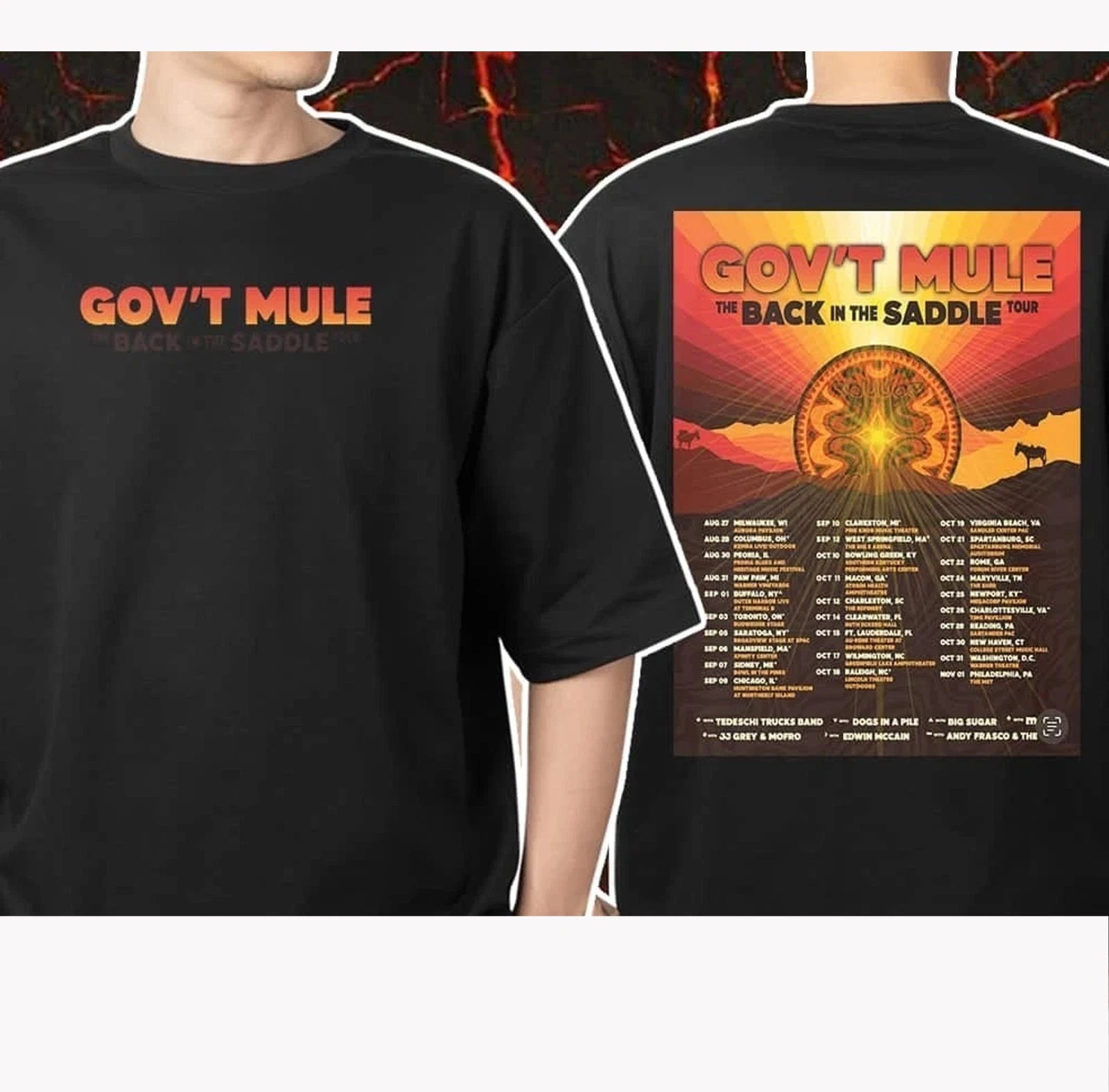 Govt Mule Back In The Saddle Tour 2025 T shirt