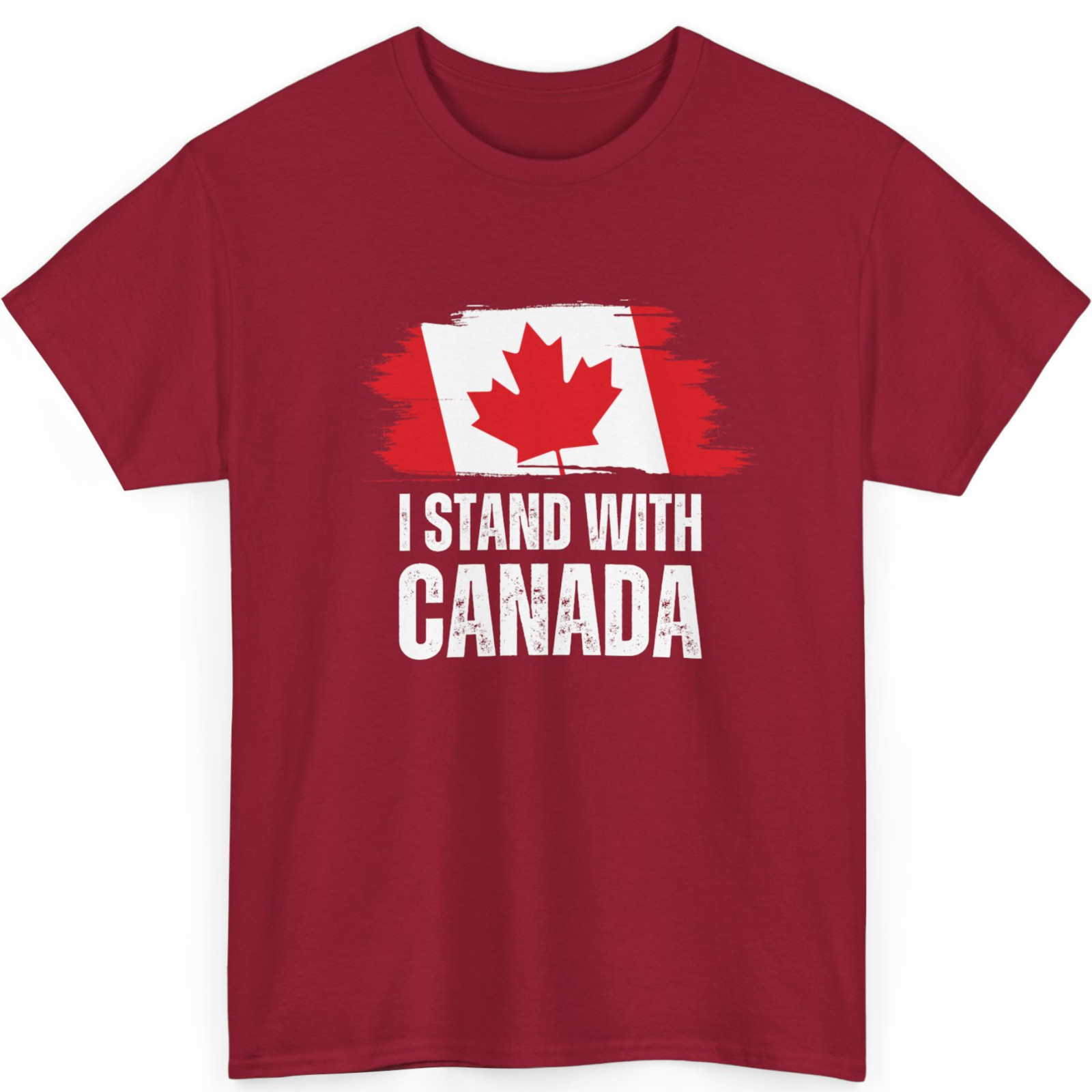 I Stand With Canada America Canadian USA Flag Unisex T-Shirt