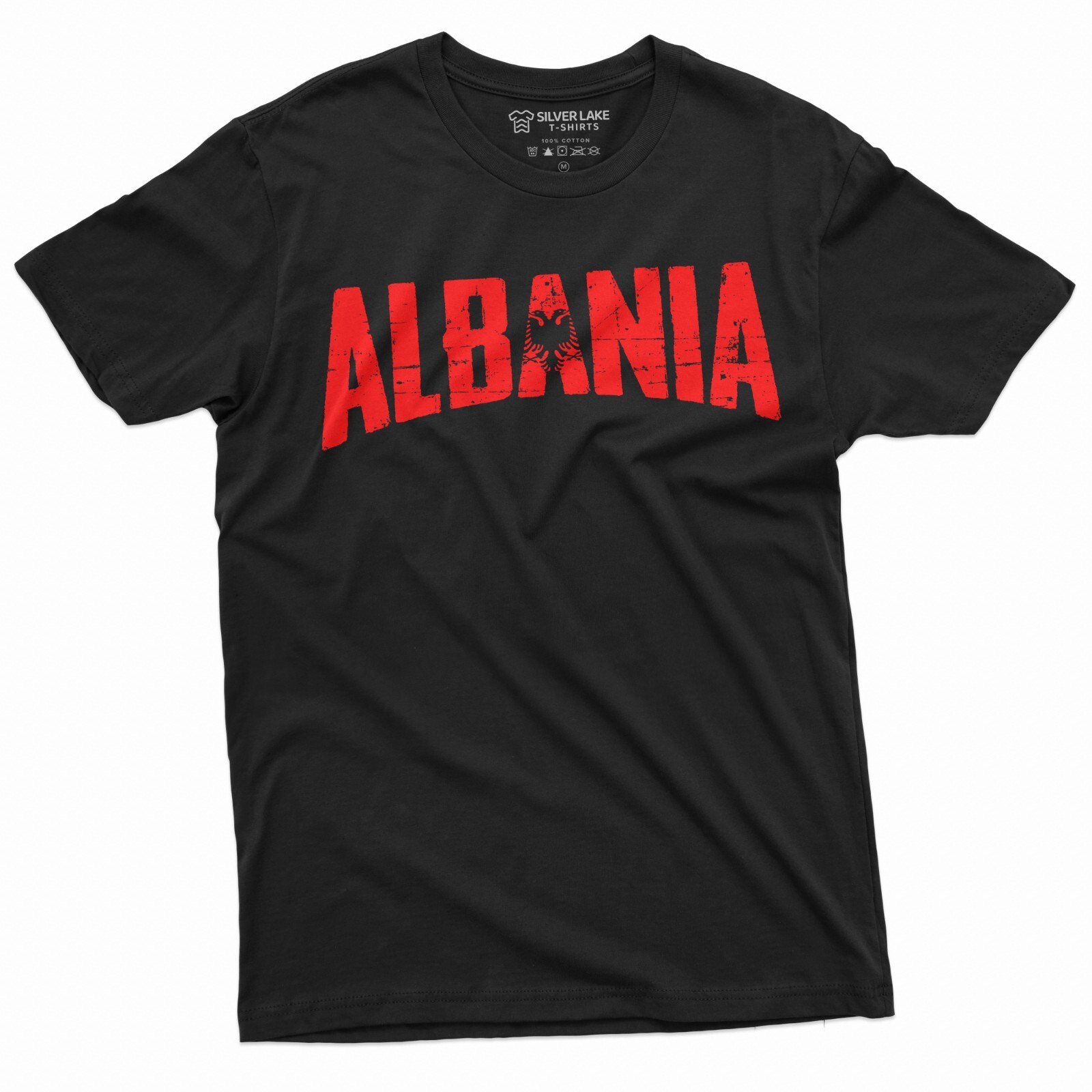 Men’s Albania T-shirt Albanian Coat of arms Flag T-shirt ShqipÃ«ria Nation Shirt