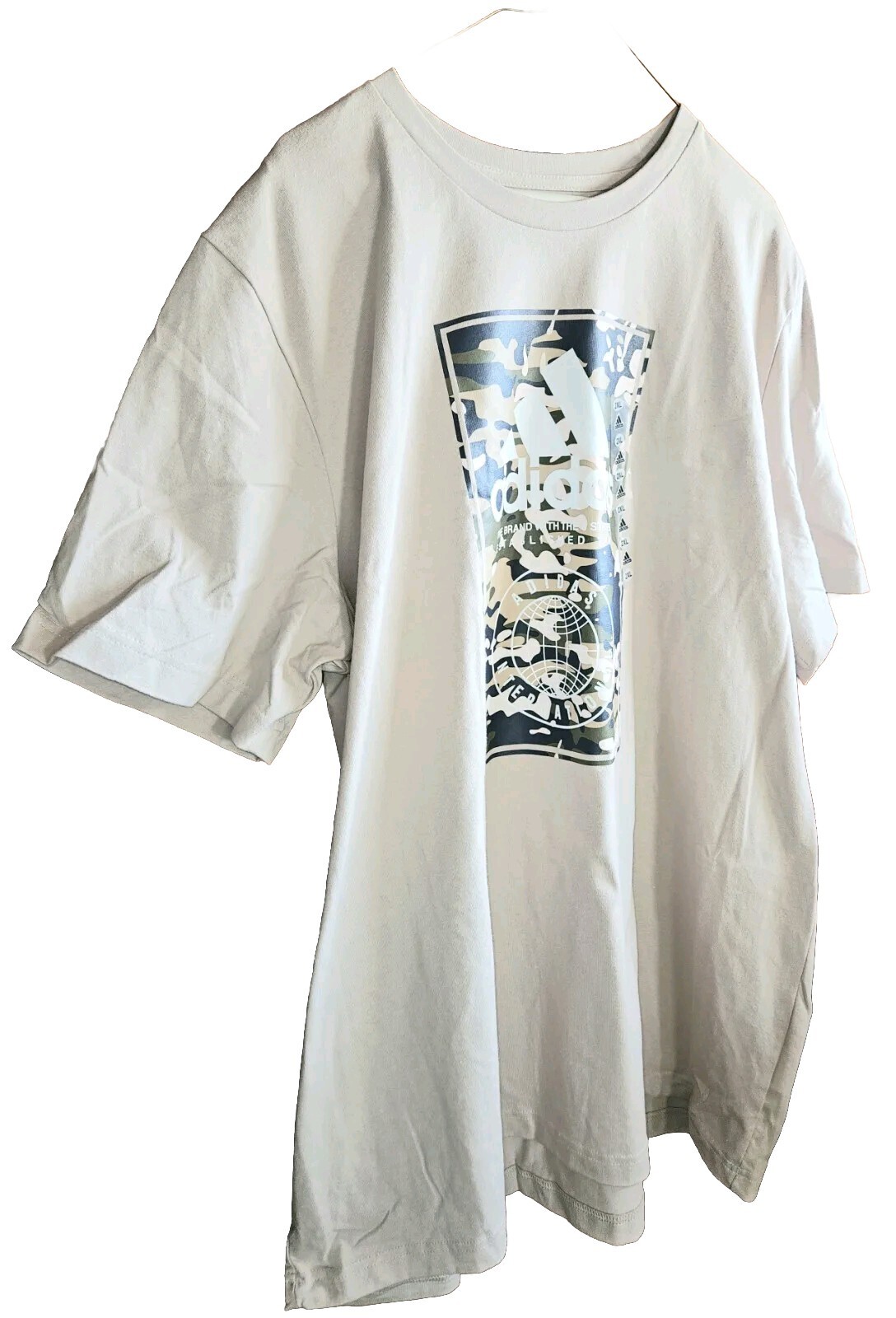 Adidas International Wonder Beige Camo Multi-Sport Men’s T-Shirt Size 2XL NWT