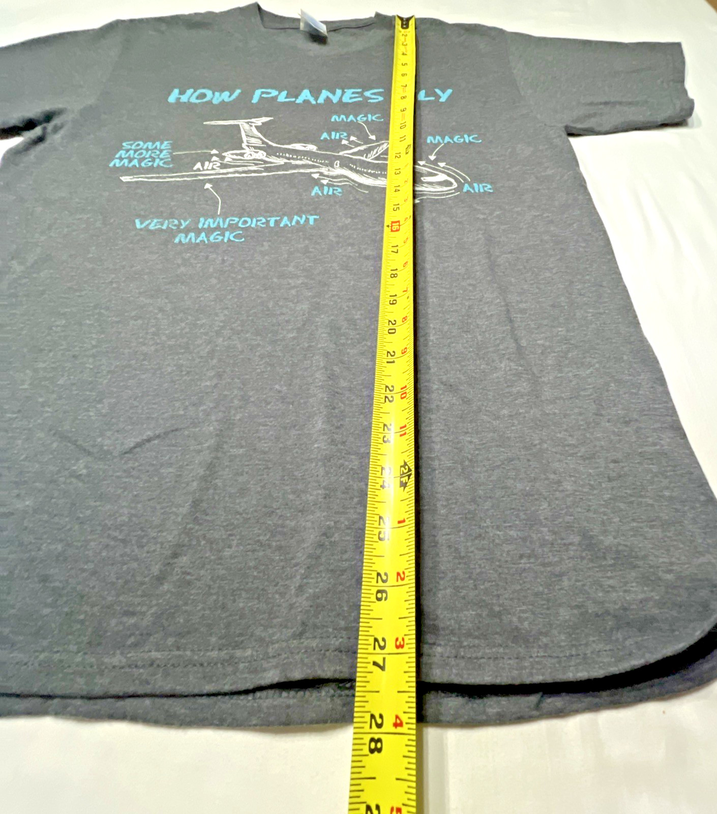 How Planes Fly Funny Aviation Engineer Airplane Unisex Graphic T-Shirt Unisex M