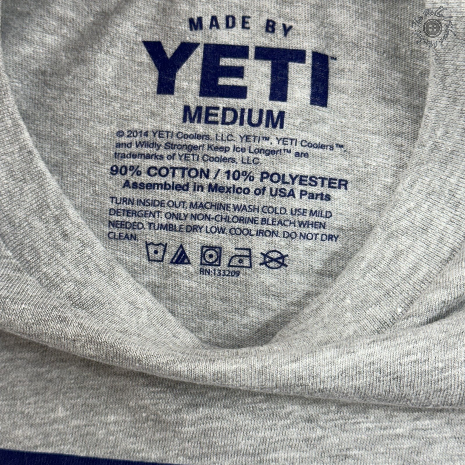 Brand New, No Tags – Yeti Ice Coolers Logo T-Shirt – Grey Blue – Men’s Medium