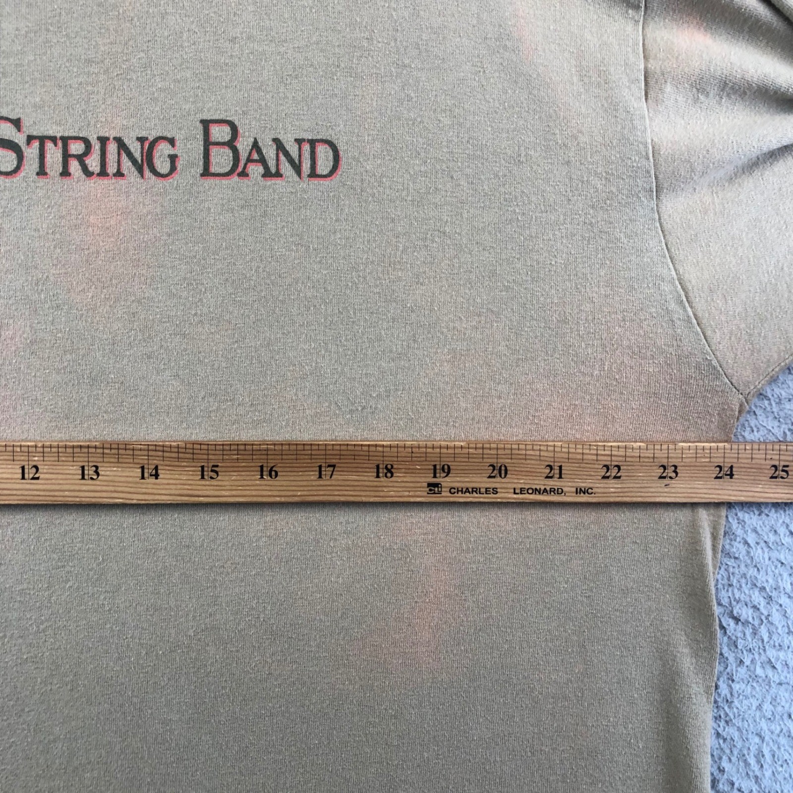 Vintage Two High String Band T Shirt XL Graphic Print Beige