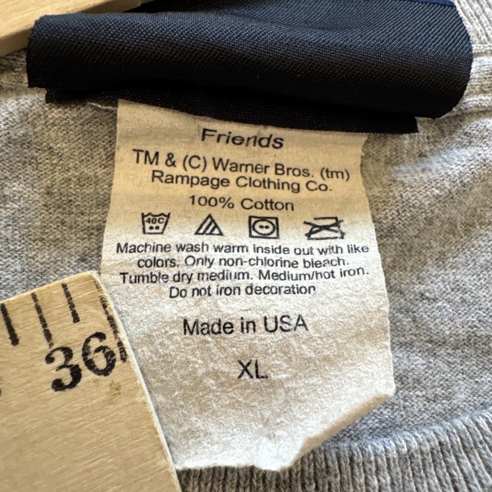 Vintage Friends TV Show Shirt Mens XL NBC Experience Wedding Day 90s Gray