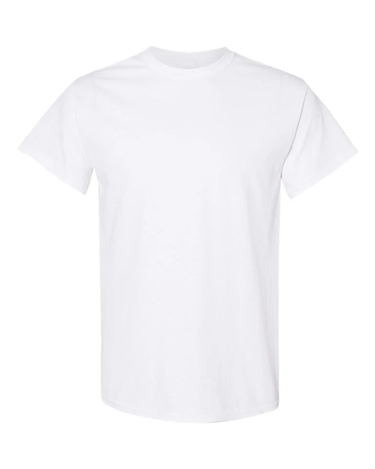Gildan 5000 Heavy Cotton T-Shirt Unisex Blank Tee Short Sleeve S-XL Bulk Plain