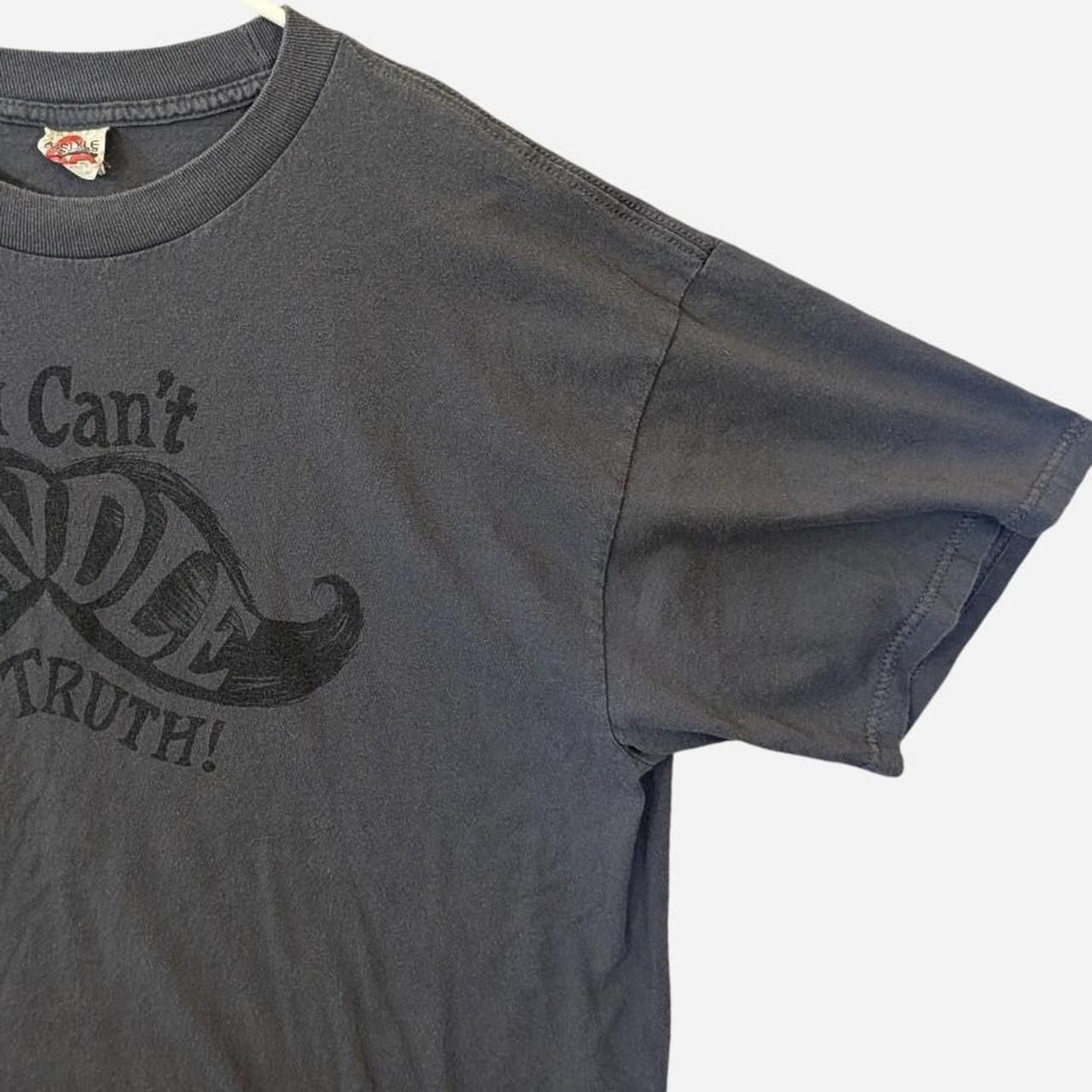Grey and Black vintage 90s graphic tee with “You Can’t Handle The Truth” print