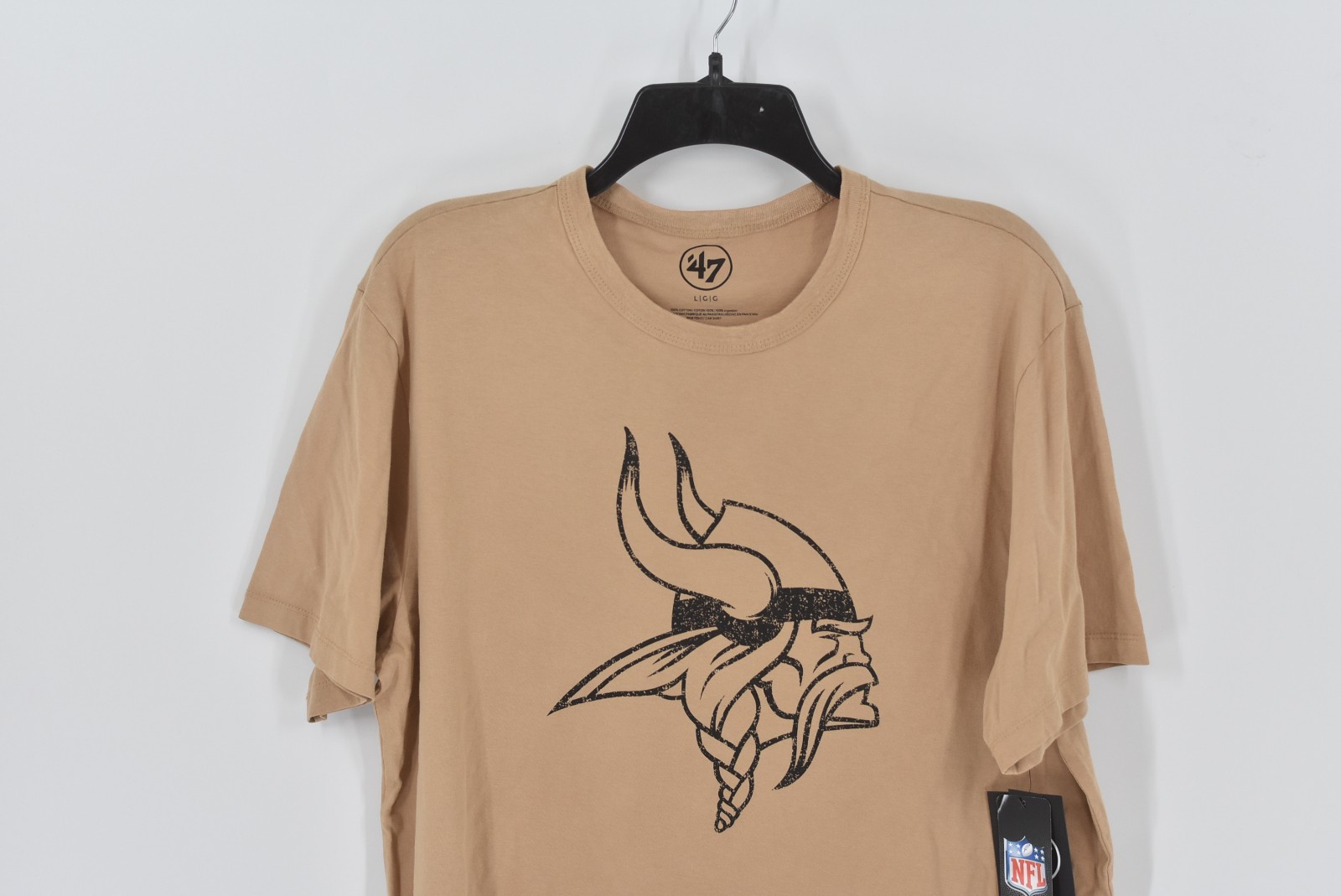 Men’s ’47 Minnesota Vikings Imprint T-Shirt in Dusted Khaki Size Large