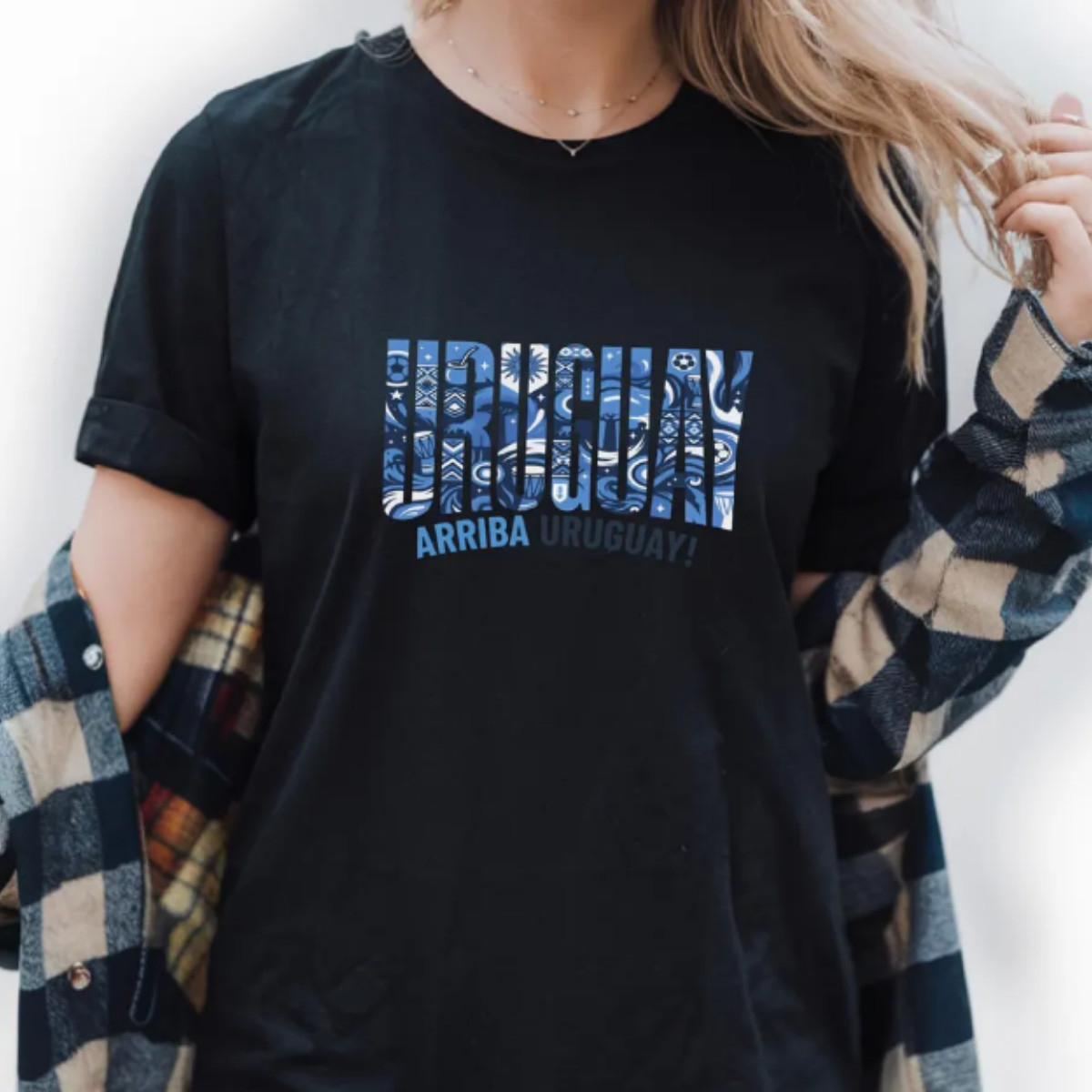Retro Uruguay Soccer Fan Graphic Tee Football Pride World Cup Unisex Shirt