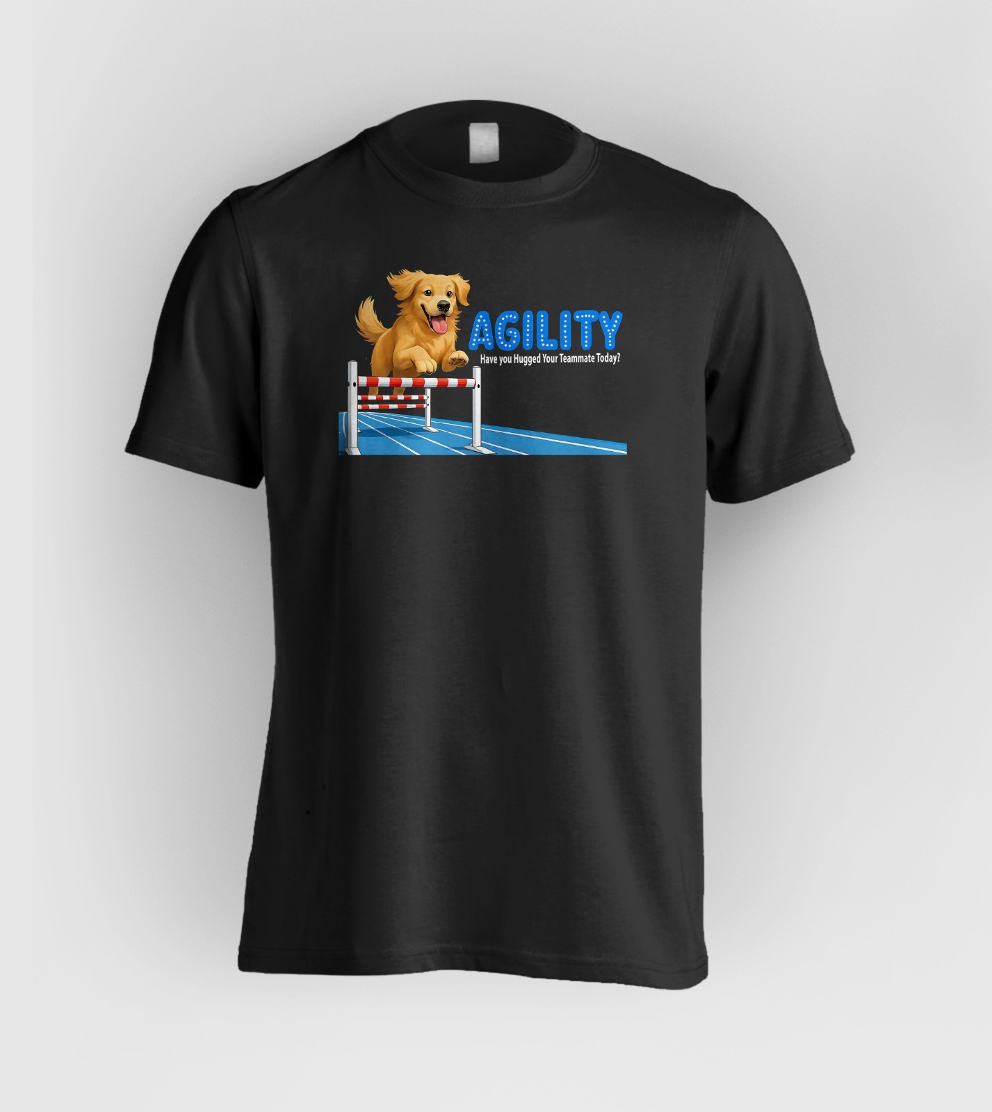 DOG AGILITY – Golden Retriever – Have You Hugged Your Teammate Today?