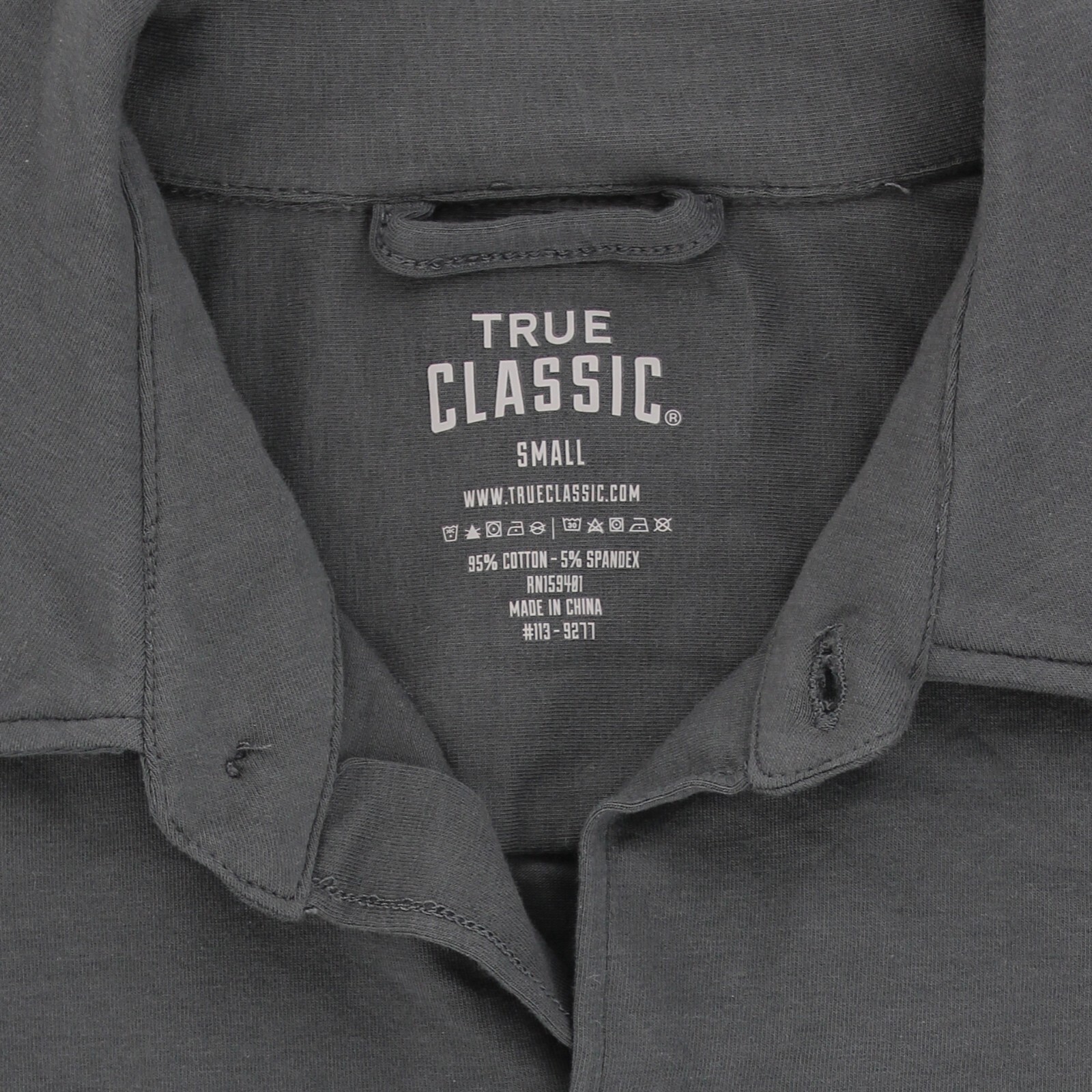 True Classic Men’s, Knit Long Sleeve, Slightly Relaxed Fit Collard Shirt