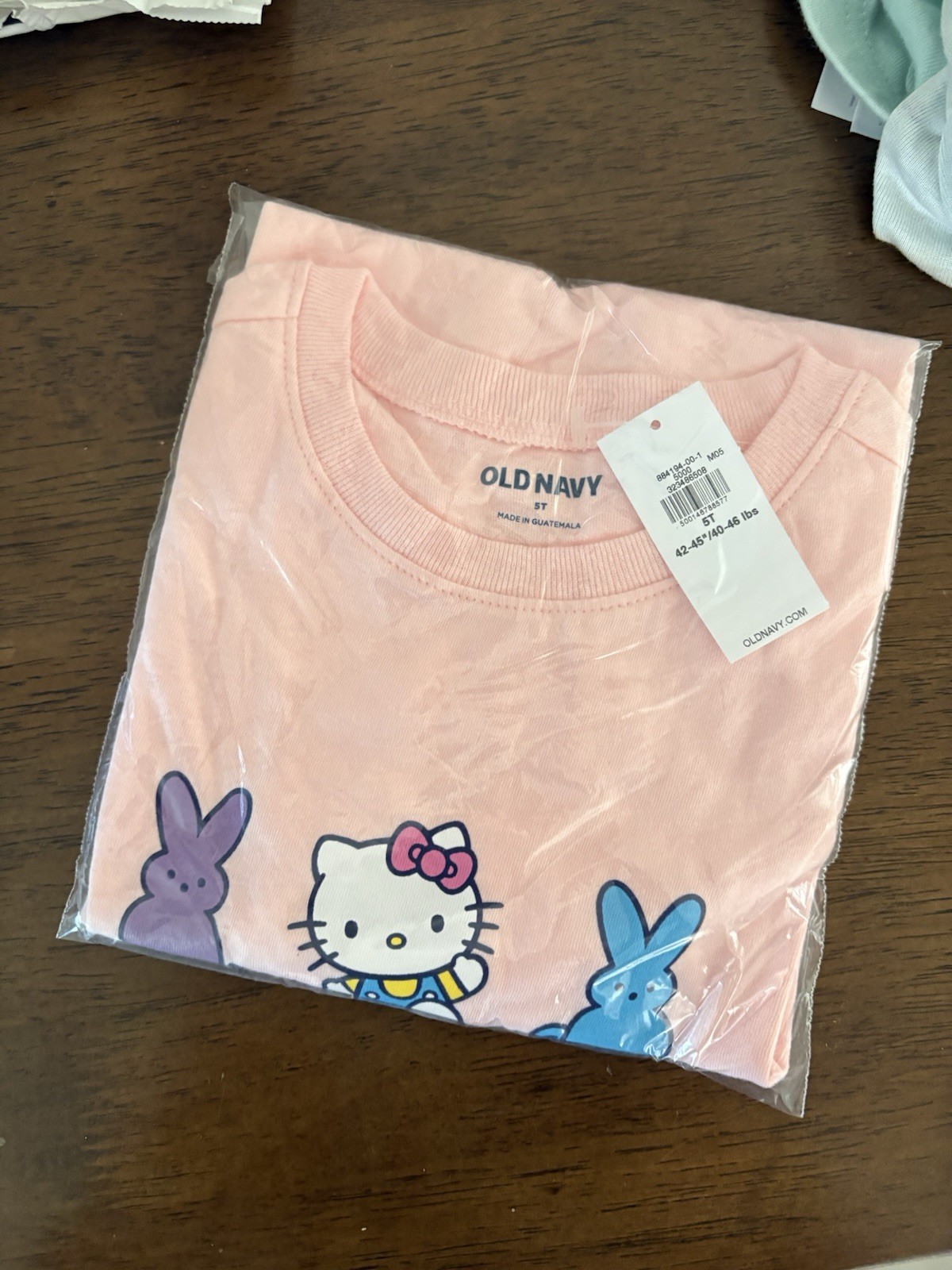 Old Navy Hello Kitty Pink Graphic Print Crew Neck Short Sleeve T-Shirt 5T