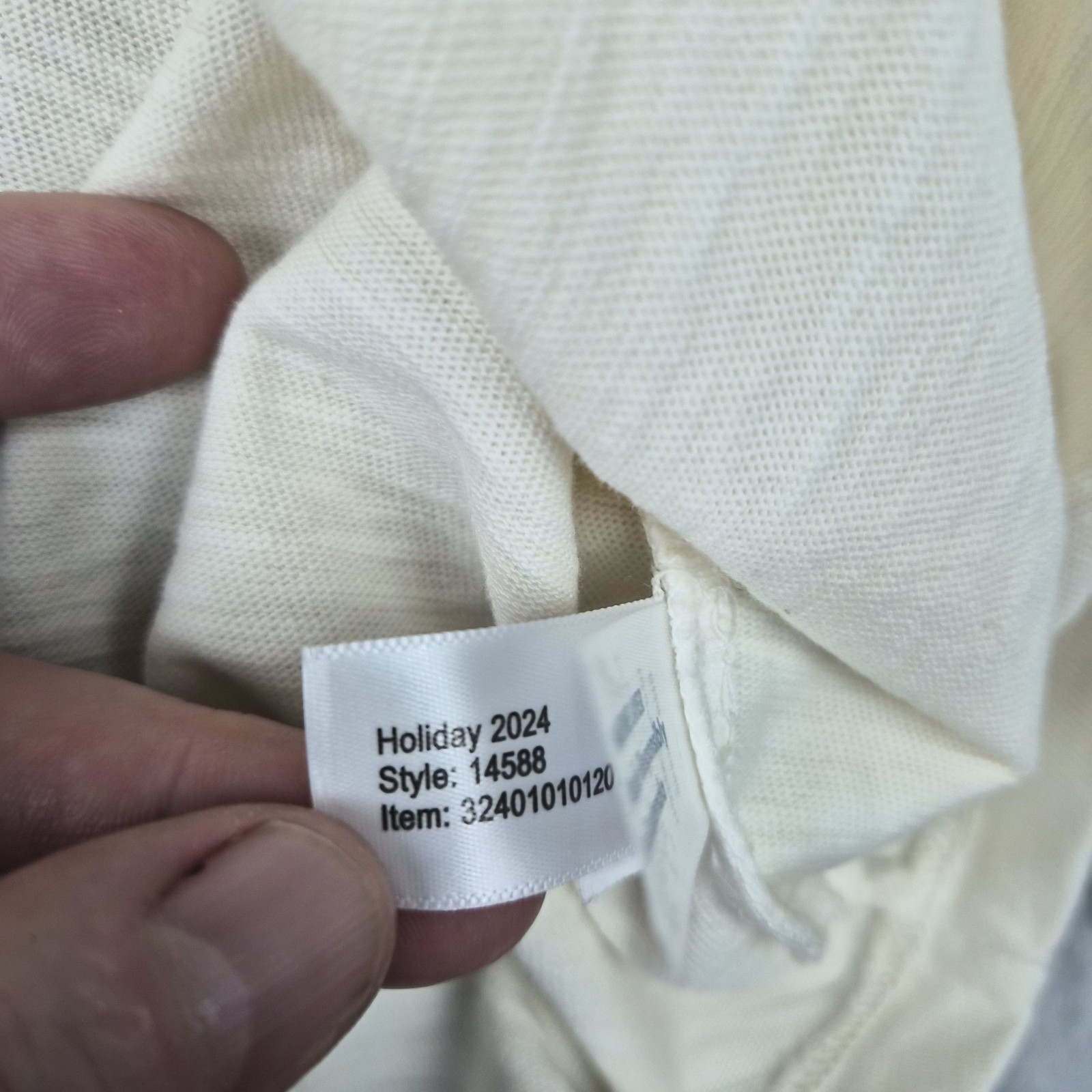 Marine Layer Tee Mens XXL Vintage Heavy Slub Pocket Antique Cream Short Sleeve