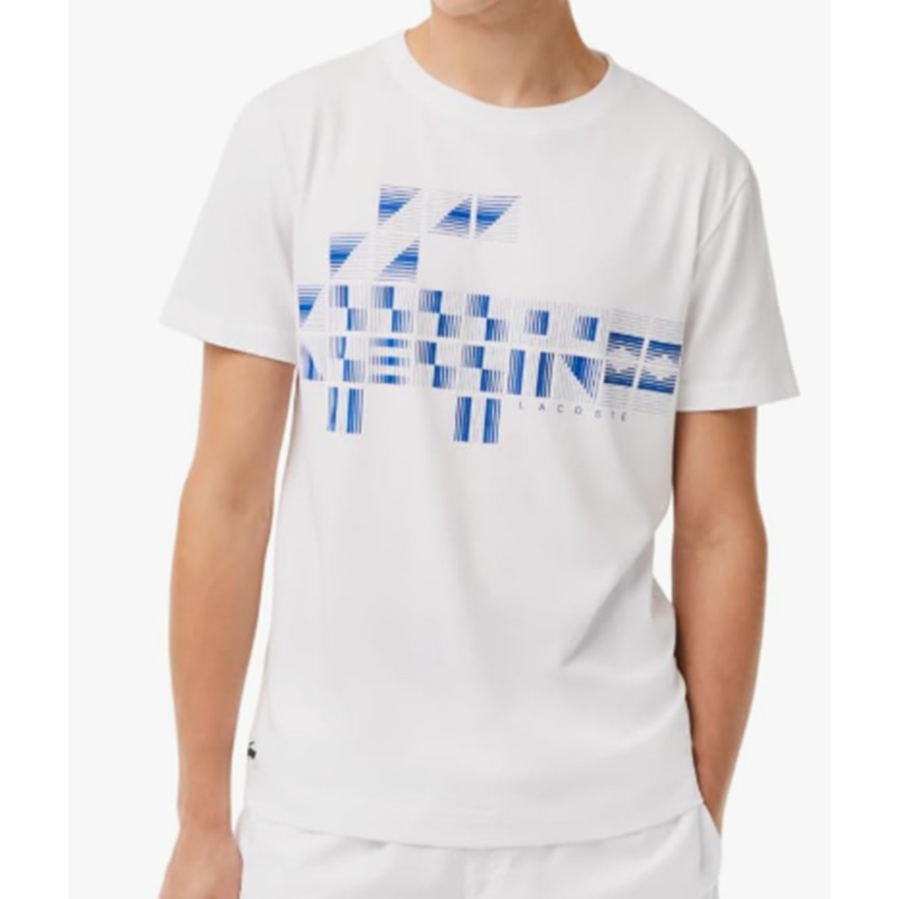 Lacoste Men’s Sport Novak Djokovic Printed T-Shirt White 2XL