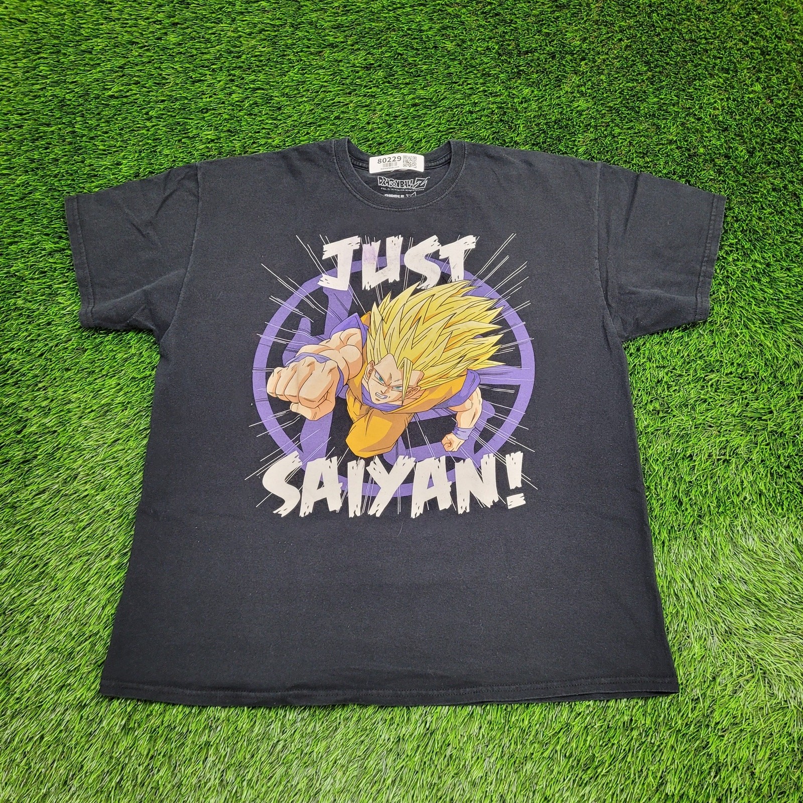 Dragon-Ball Z Shirt XL 23×26 Saiyan Son-Goku Black