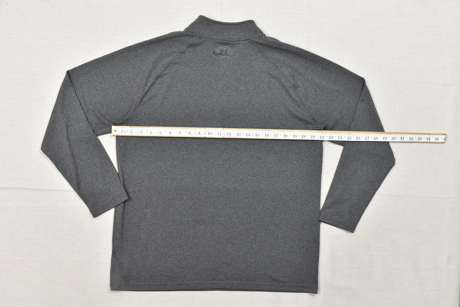Under Armour Heatgear 1/4 Zip Pullover Shirt Men’s L Gray Loose Fit Long Sleeve