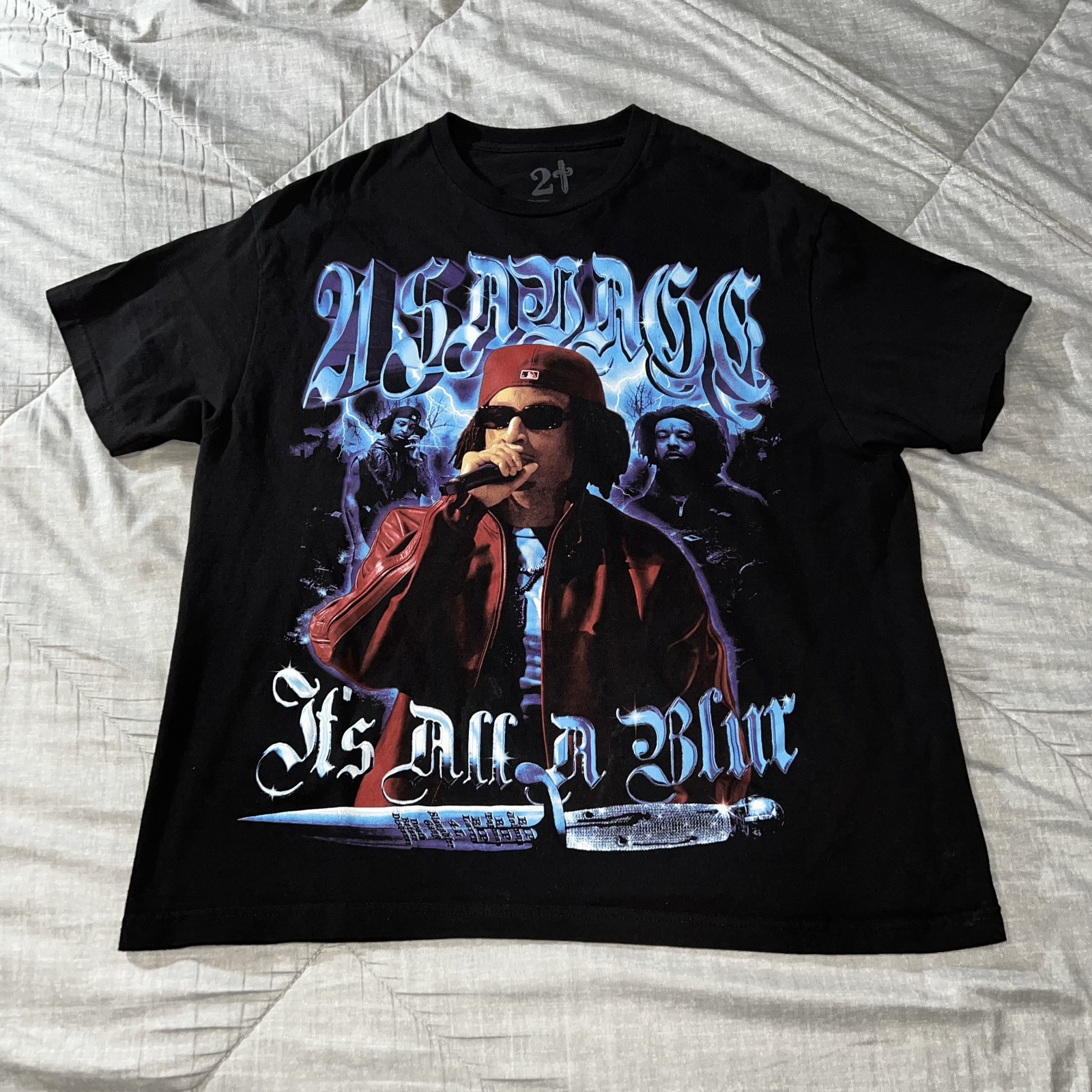 21 Savage Its All A Blur Drake Tour Lineup Official Concert T Shirt Size XL 2023