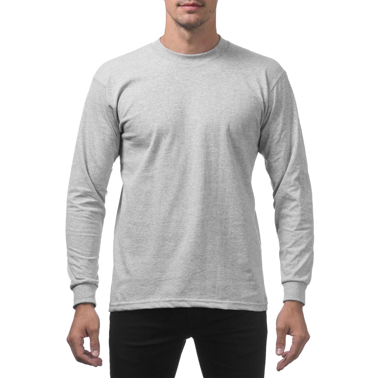 Pro Club Men’s Heavyweight Cotton Long Sleeve T-Shirt