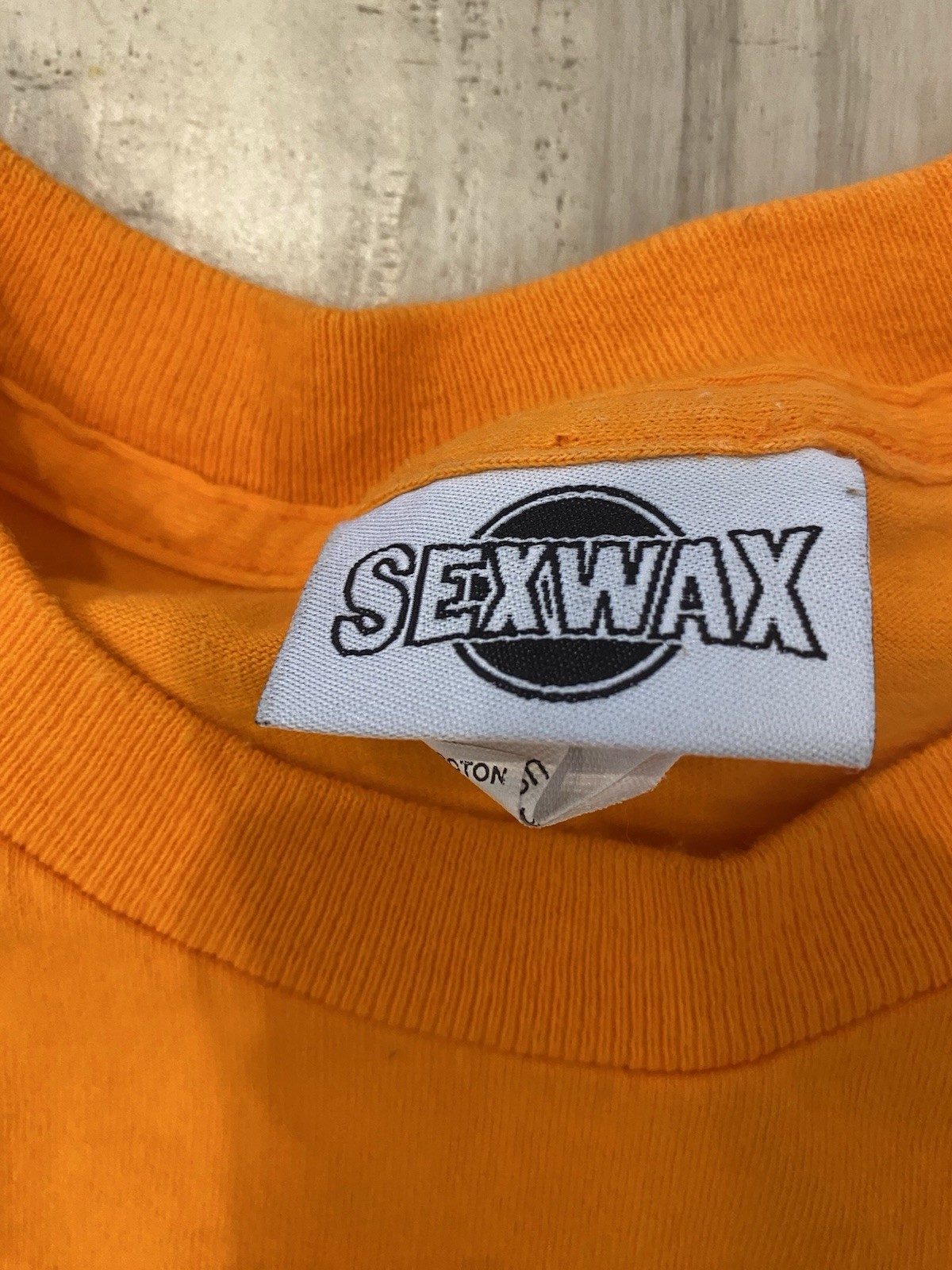 Vintage 2000s Y2K Mr. Zogs Sex Wax Surf Board Surfing Orange Cotton T-shirt XL
