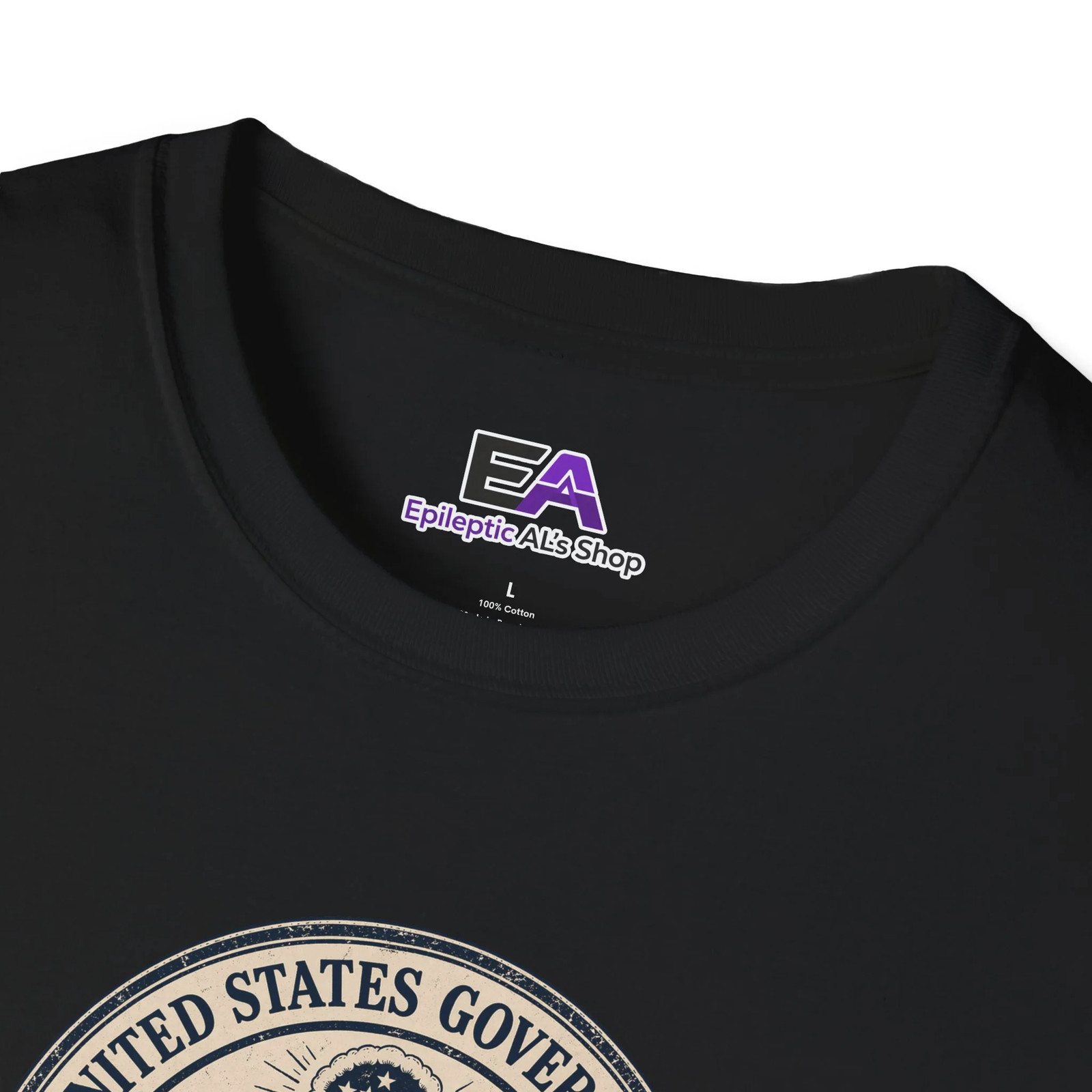 US Government Seal T Shirt Promises Exceed Delivery Funny Unisex Graphic Tee