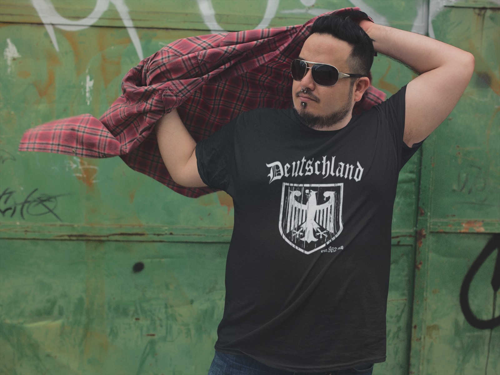 Deutchland German Eagle Germany Pride Dfb Black Men’s T-Shirt