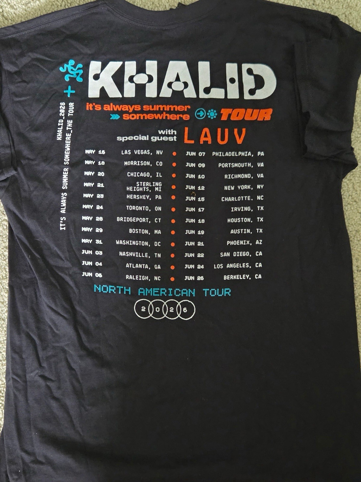 Khalid Tour Shirt – Size Large