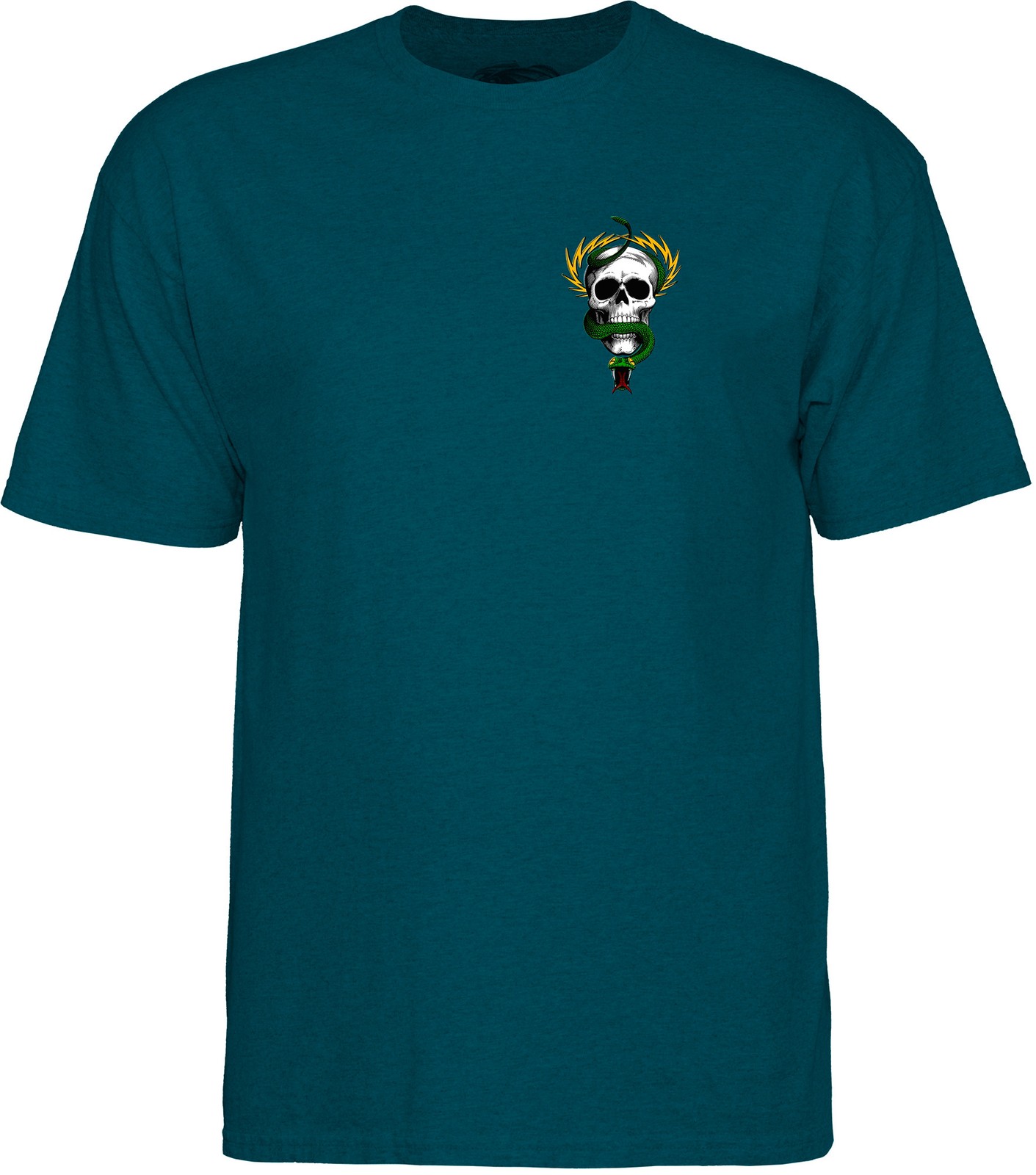 Powell Peralta Mike McGill SKULL AND SNAKE Skateboard T Shirt MIDNIGHT TEAL