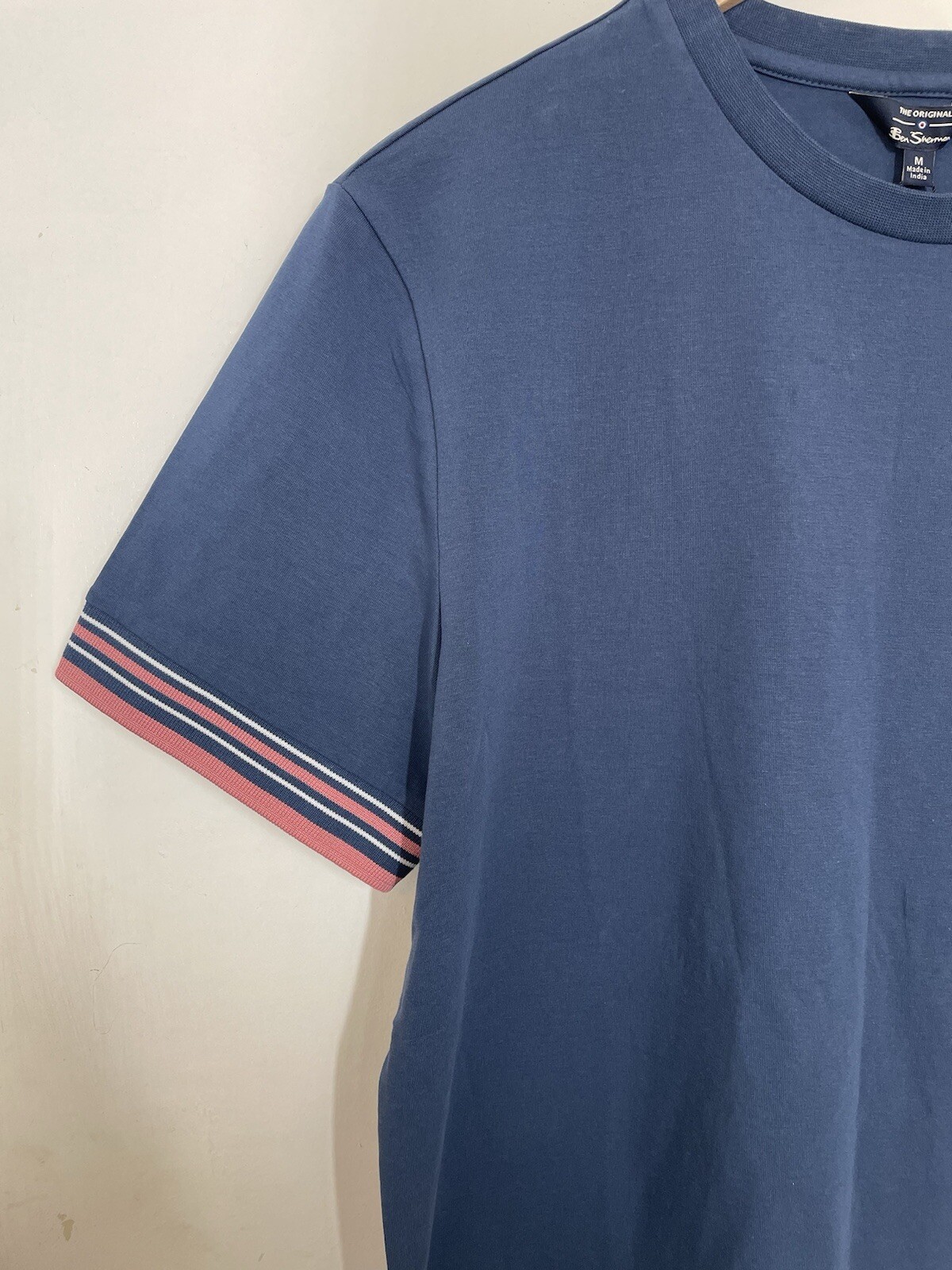 Ben Sherman T Shirt Men Small Short Sleeve Crew Neck Pullover Insignia Blue NEW