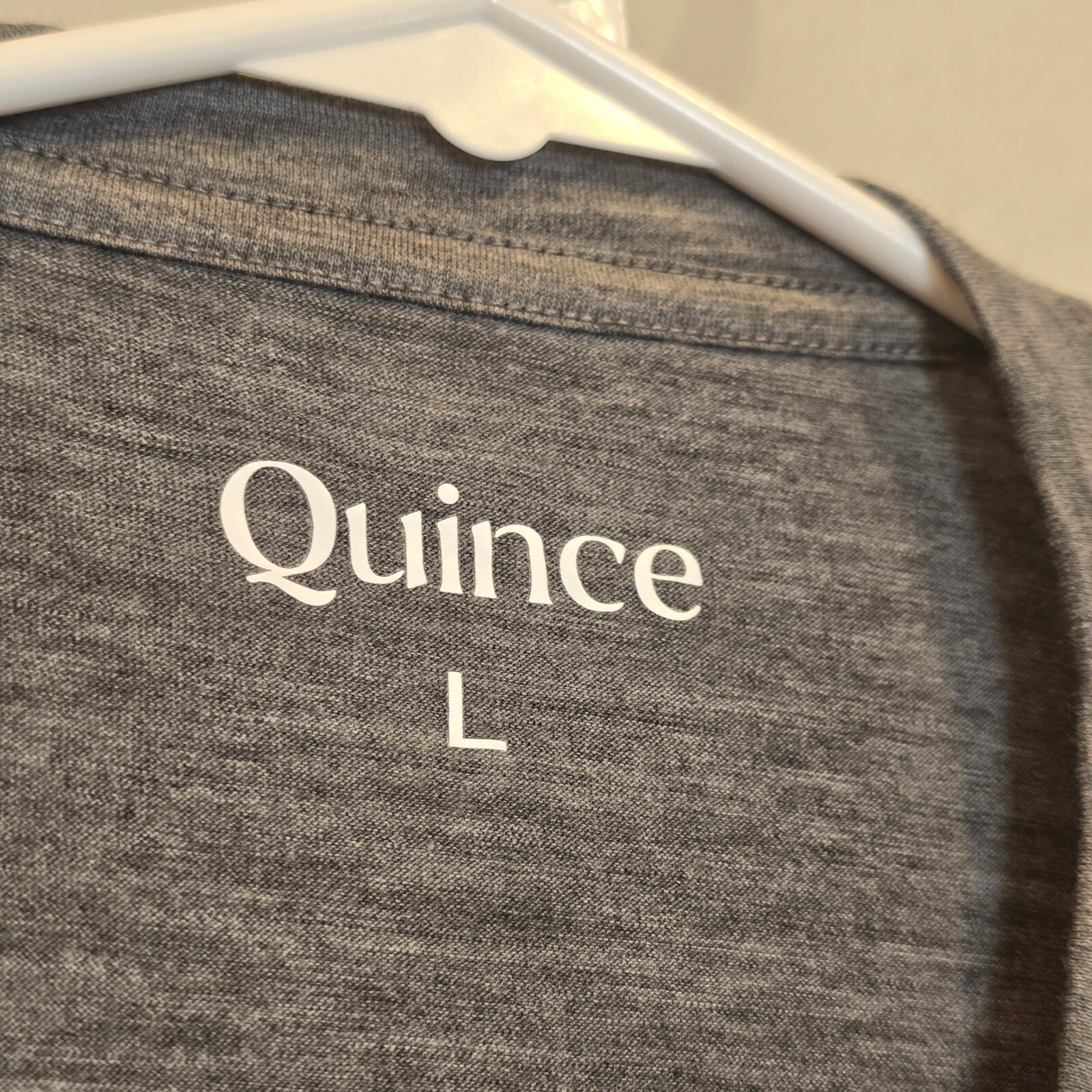 Quince Shirt Mens Large Short Sleeve Gray