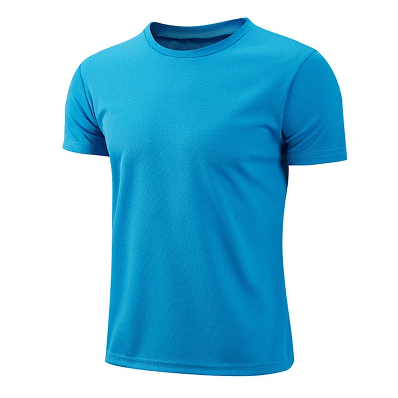 Men Short Sleeve Running t-Shirt Quick Dry Sport Gym Shirt Man Bodybuilding Fitn