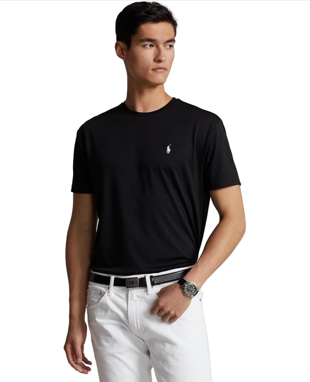 Polo Ralph Lauren Black Classic Fit PERFORMANCE Short Sleeve T Shirt